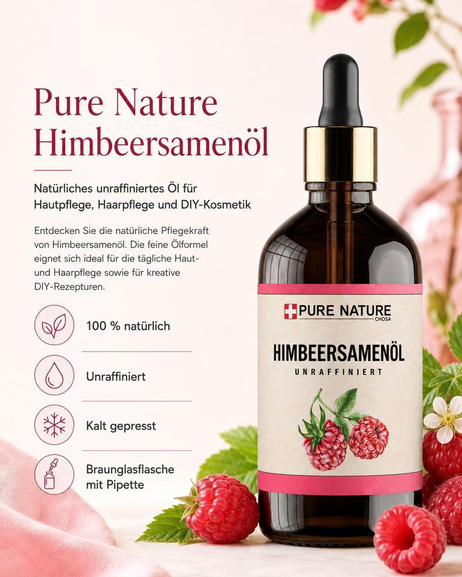 Pure Nature Himbeersame