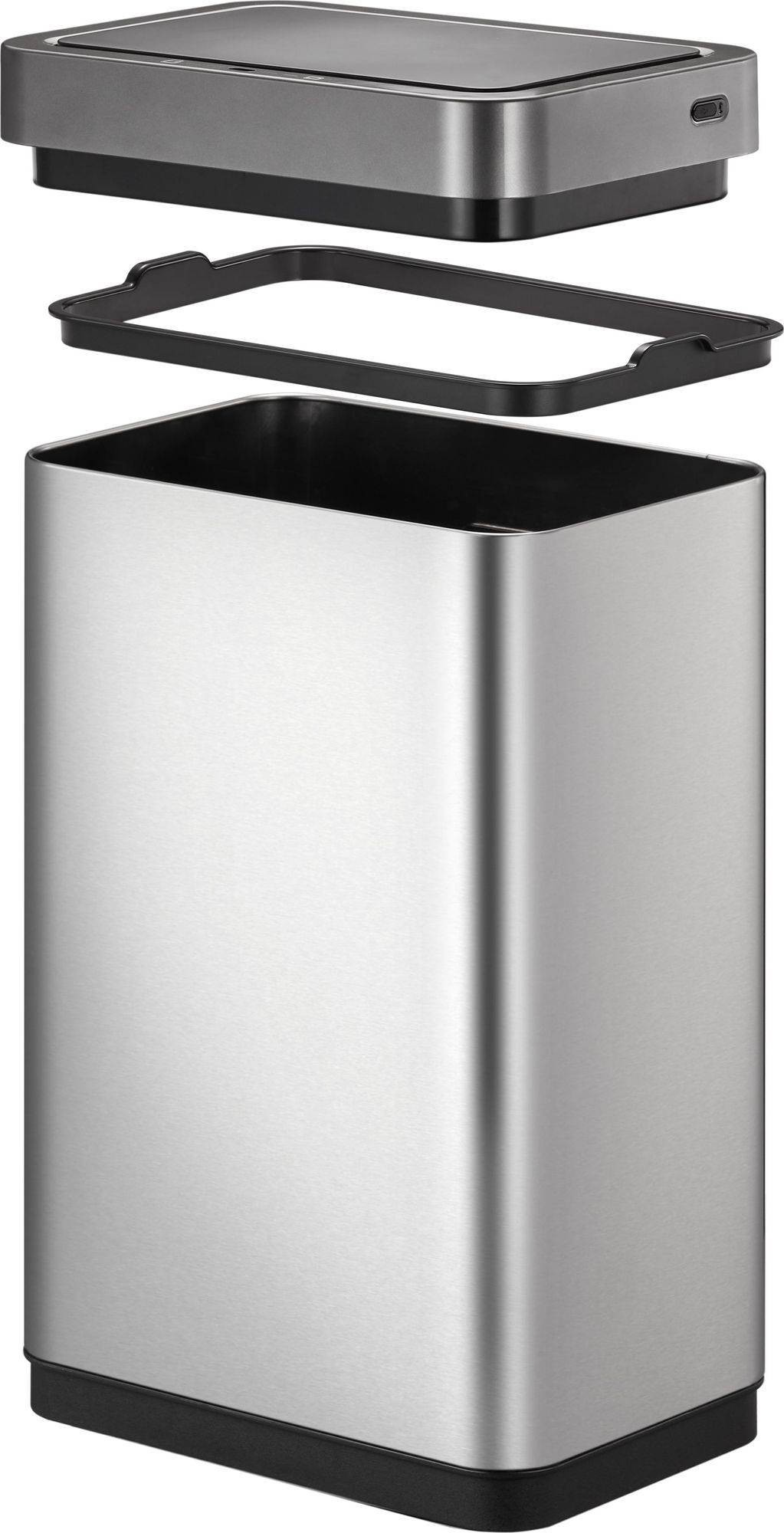 EKO - Mirage X Sensor Poubelle 80 litres - Stainless steel - Matt stainless steel