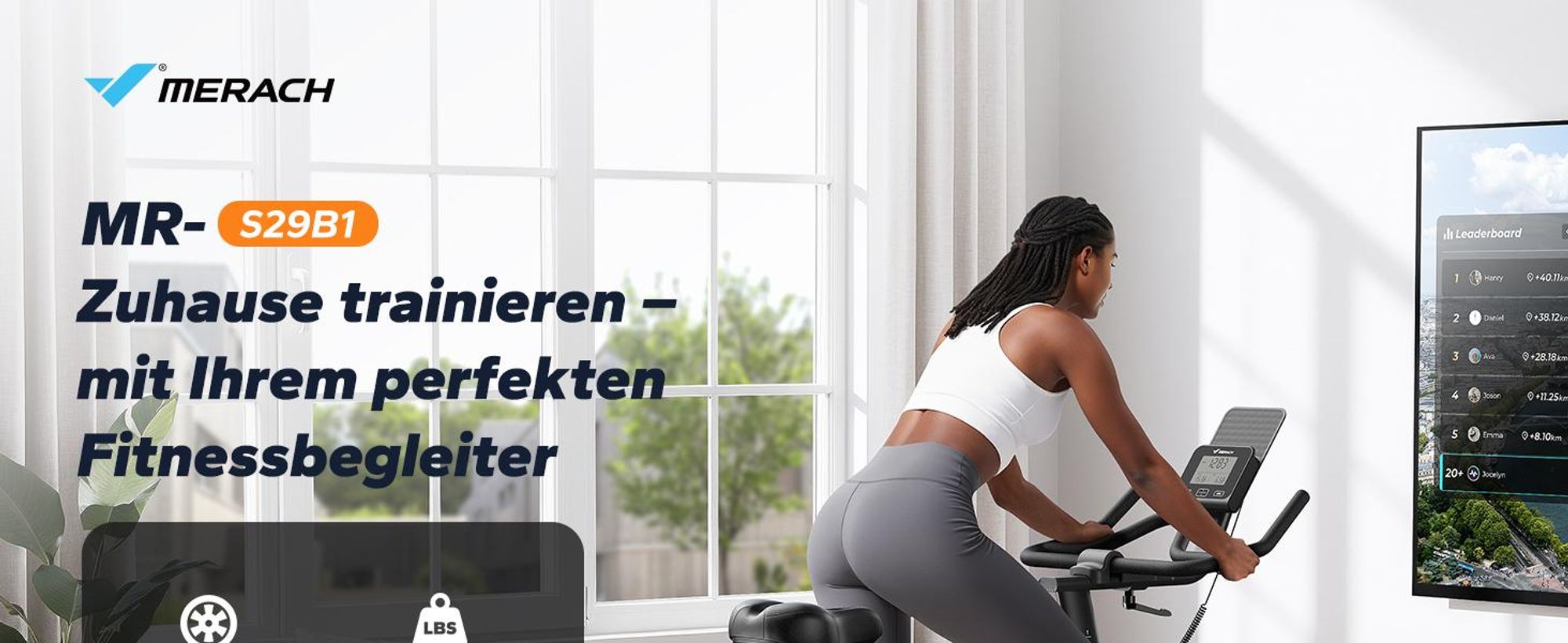 Heimtrainer für Zuhause, Fitnessbike mit LCD-Display bis 158 KG, bequeme und leise, verstellbarer magnetischer Widerstand, Heimfitness