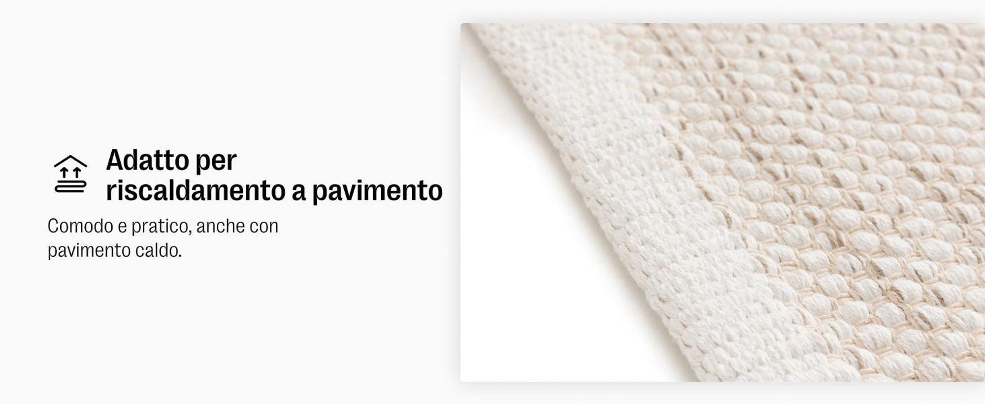 benuta tappeto soggiorno tappeto in cotone Ron Crema 120x170 cm tappeto soggiorno cotone rettangolare