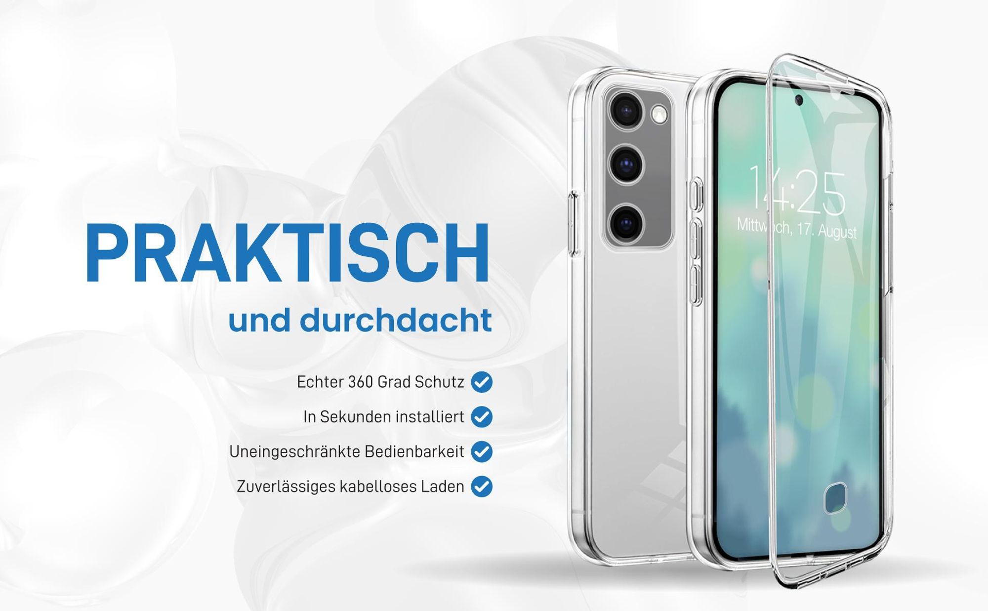 Rundum Schutz Hülle für Samsung Galaxy S20 FE mit Touchsensibilität
