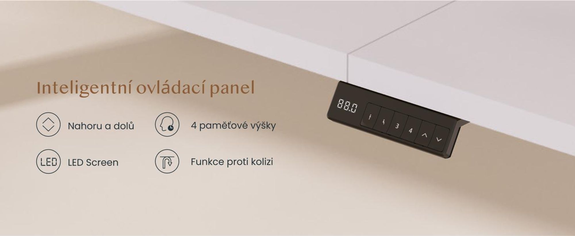 FLEXISPOT QB2 Elektricky výškově nastavitelný stůl 200 x 80 cm s prodlužovací zásuvkou, 2 výkonnými motory, nosností 120 kg, 4 paměťovými pozicemi (bílý)