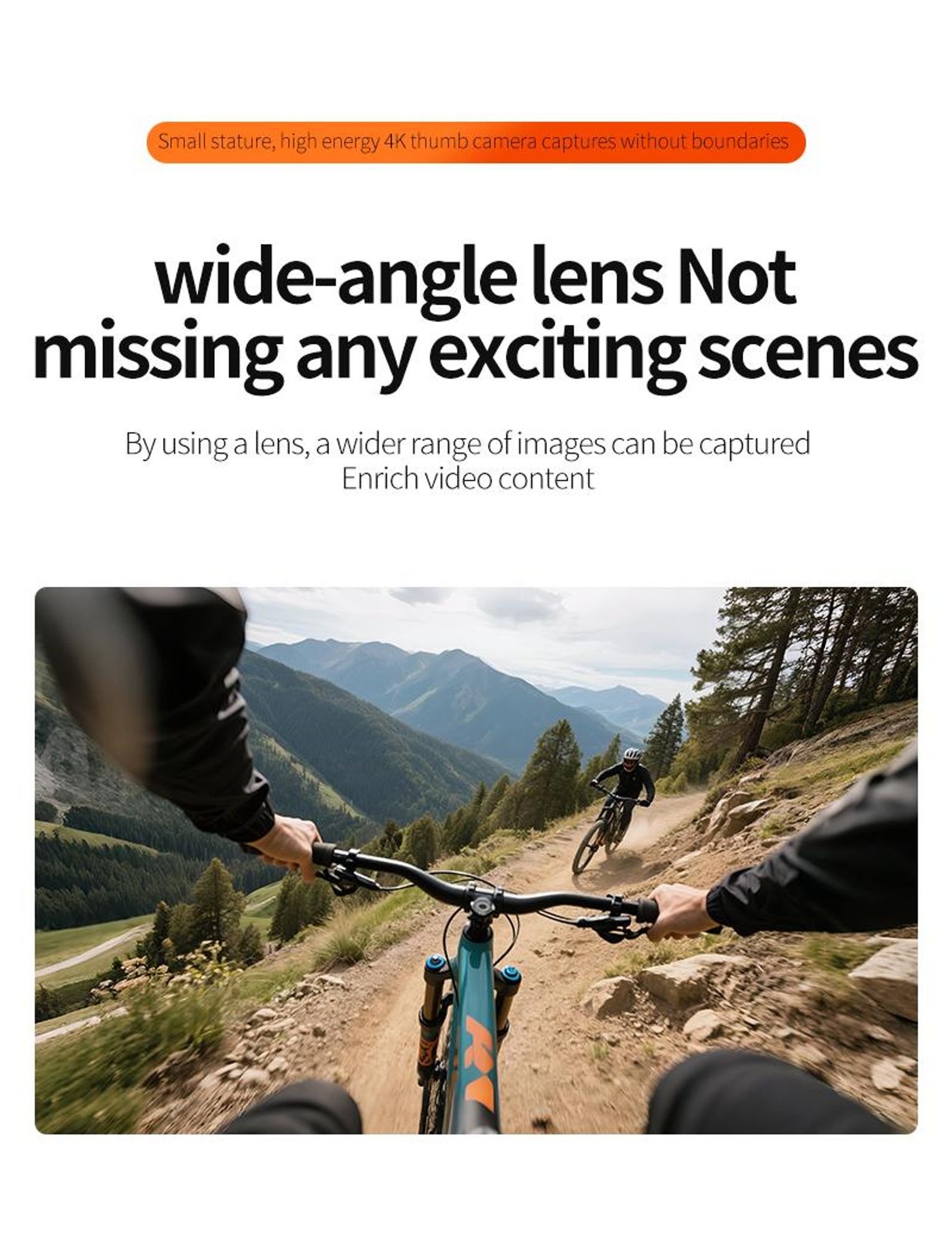4K-WLAN-Mini-Actionkamera für Outdoor-Sport, handliche Taschenkamera, tragbarer Helm- und Motorrad-Camcorder für Vlogs, Radfahren und als Bodycam