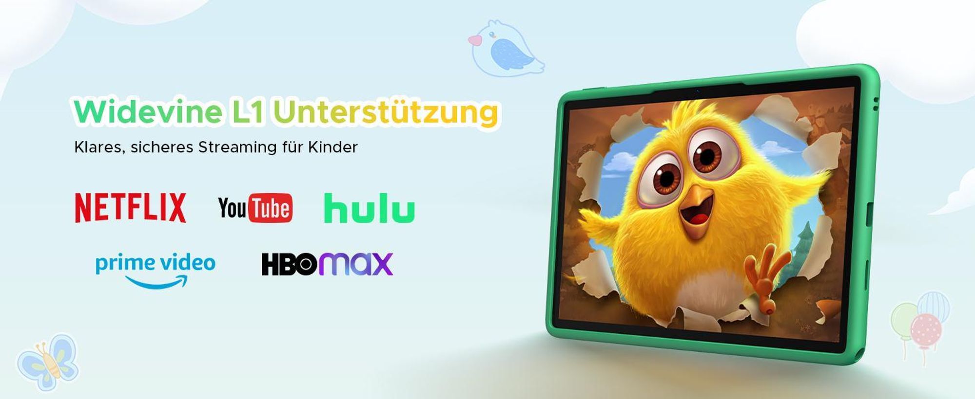 DOOGEE U11Kids 11" Tablet, Android 16,Gemini AI, 24(4+20)GB+128GB/2TB TF, 90Hz,8580mAh,WiFi Tablet für Kind mit Kindgerechte Hülle und Stift