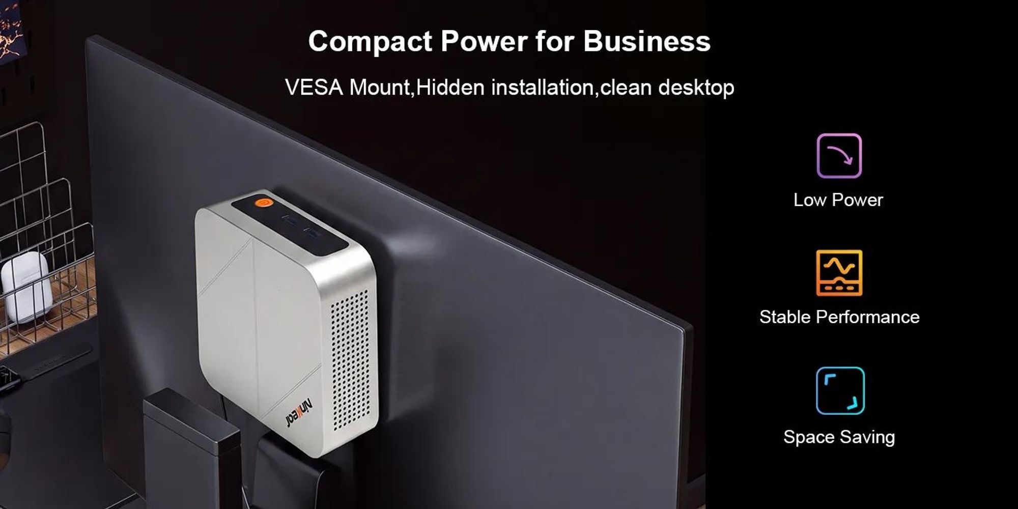 Ninkear MBOX 18 Mini PC | Intel Core 3 304, 12GB RAM, 512GB SSD, Windows