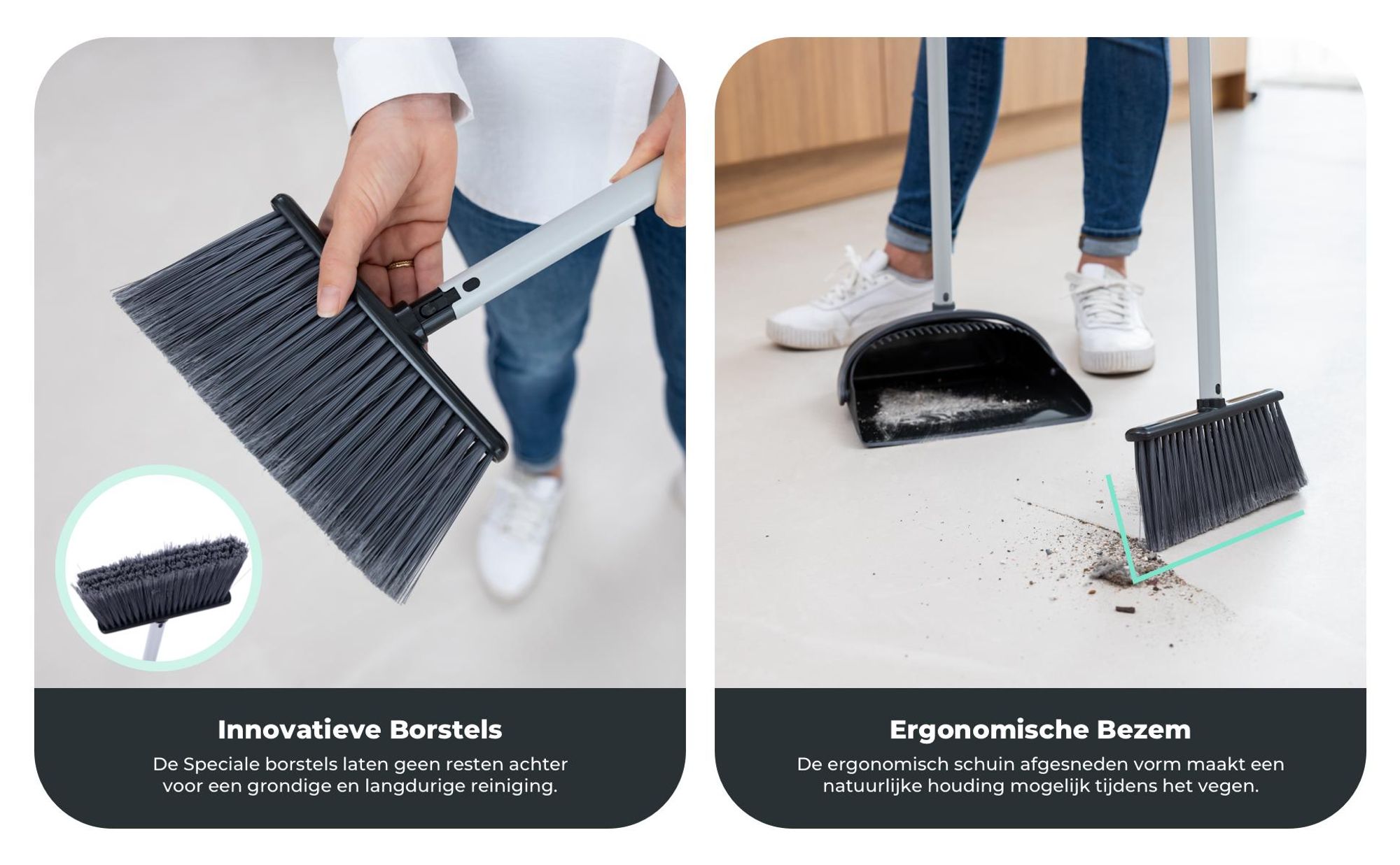 Innovatieve borstelharen voor grondig vegen