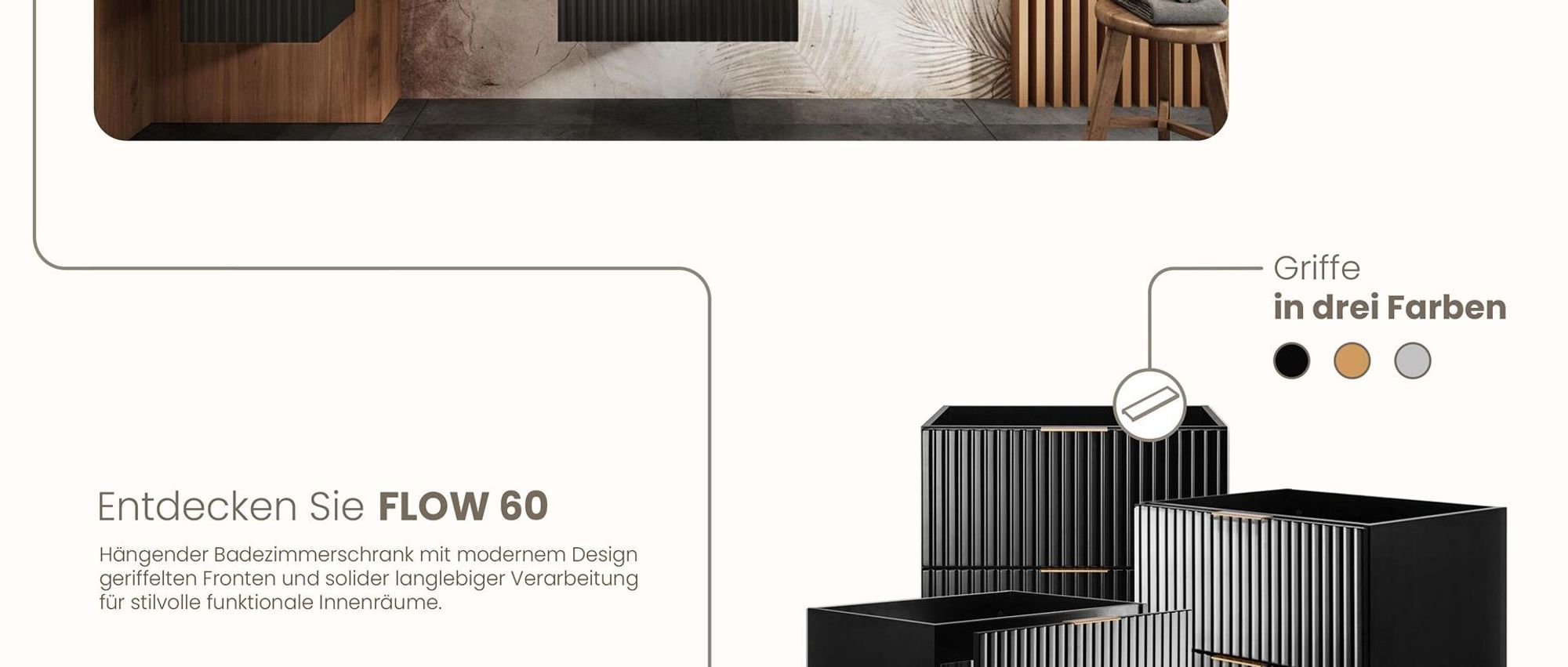 Badmöbel, Waschbeckenunterschrank, Badezimmerschränke, RODAN, Badschrank, Waschbecken, Bad