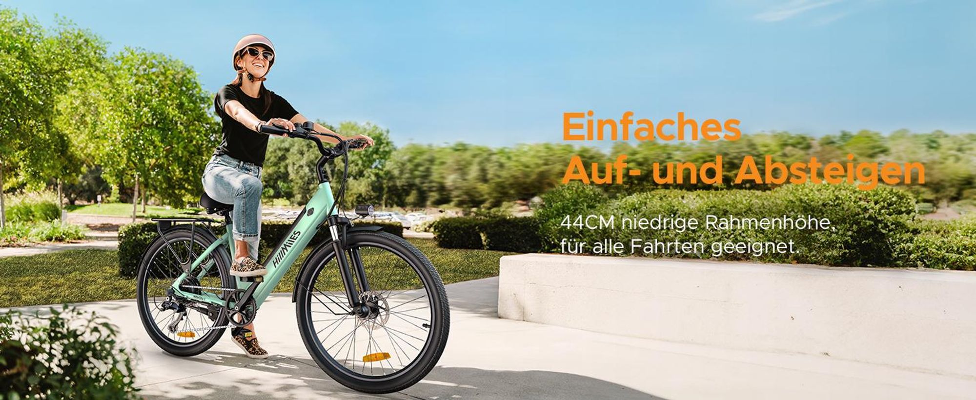 HillMiles E Bike, City E-Bike & E-Hollandrad mit 36V 13Ah Akku bis zu 80-100km, SHIMANO 7-Gang, 250W Motor&25km/h, MileCity1