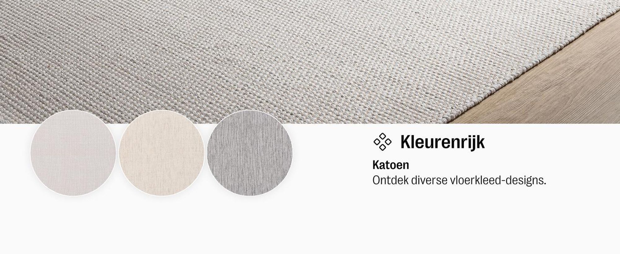 benuta tapijt woonkamer katoenen tapijt Ron Wit 160x230 cm Katoenen vloerkleed voor de woonkamer , rechthoekig