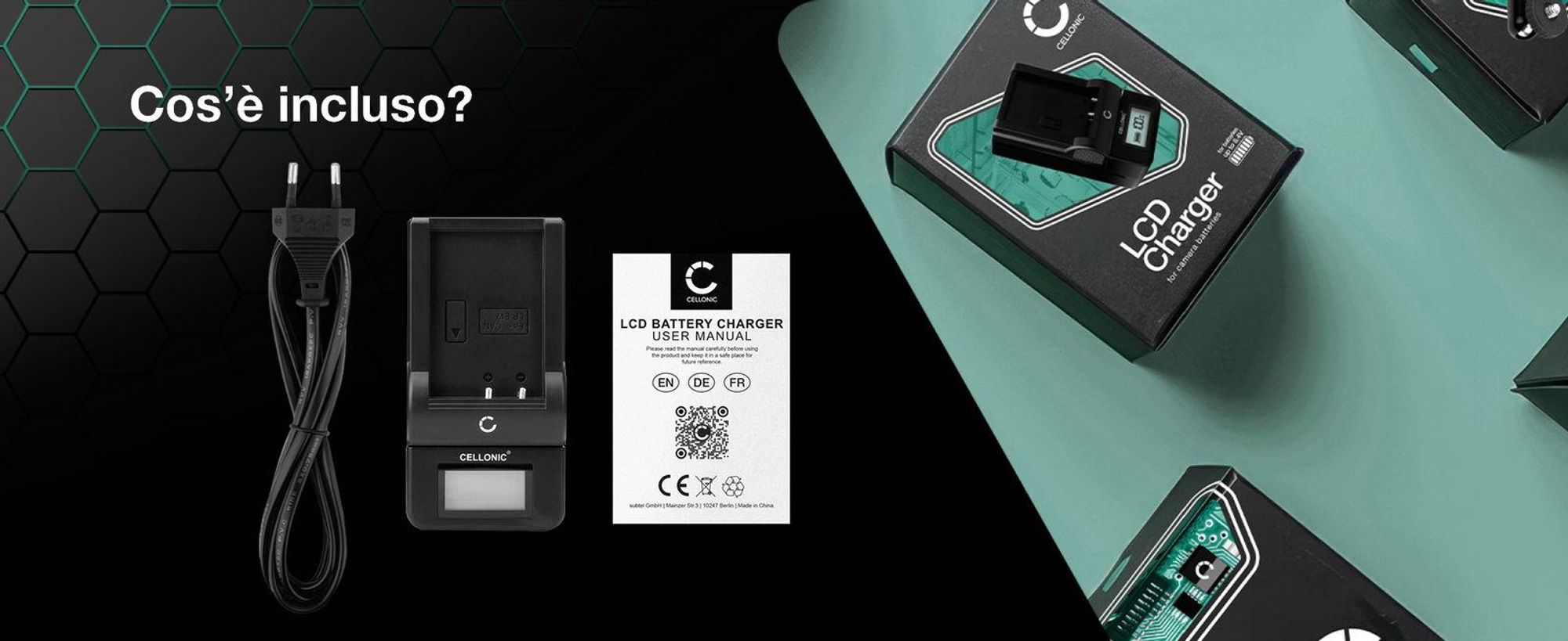 CELLONIC Caricabatteria CB-2LSE CBC-NB1 compatibile con Caricatore NB-1LH con display per fotocamera, camcorder, macchina fotografica