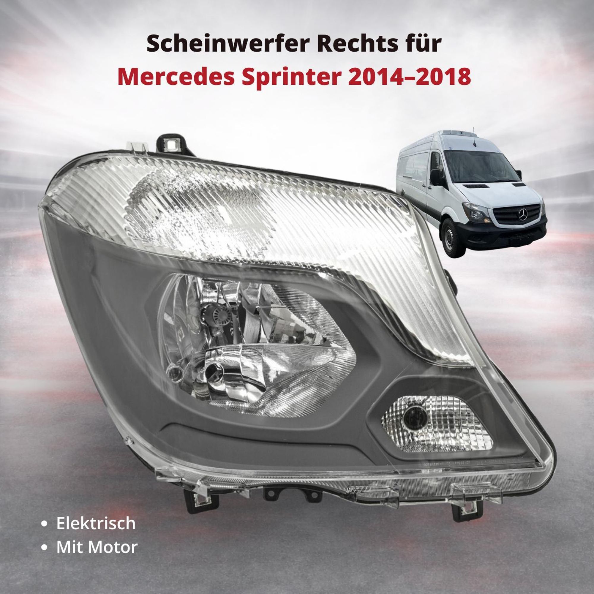 Scheinwerfer Frontscheinwerfer Rechts für Mercedes Sprinter 2014–2018