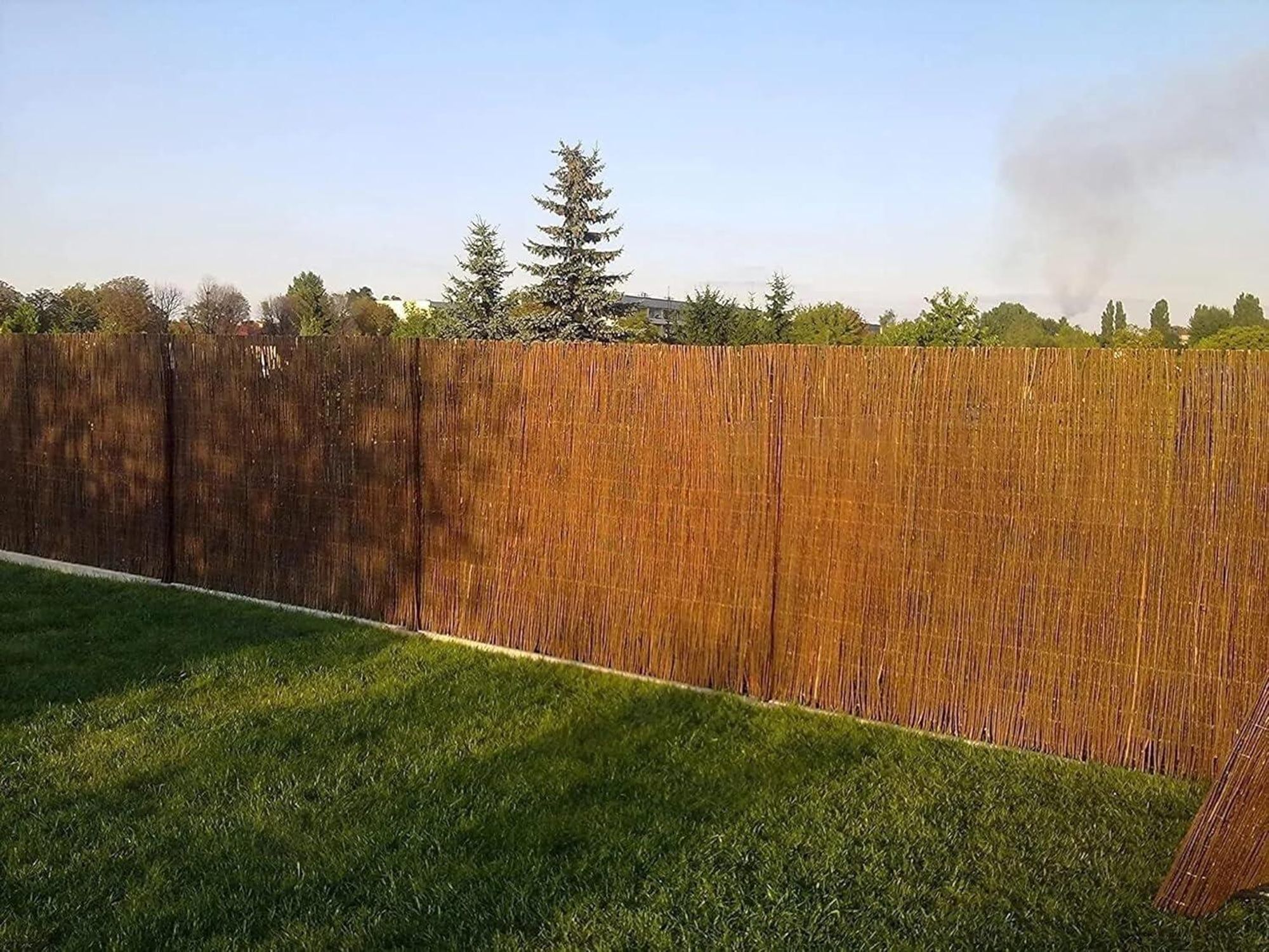 FOR THE GARDEN Weidenmatte 180x500 cm Natürlicher Weidezaun Windschutz & Sonnenschutz in Vielen Größen Balkon Garten Sichtschutz Zaun