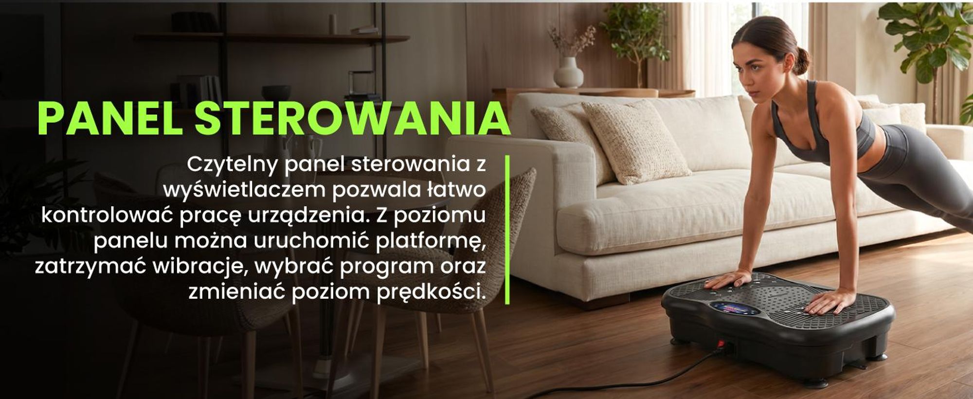 Platforma wibracyjna do ćwiczeń o mocy 150W z pilotem głośnikiem ekspanderem do 150 kg