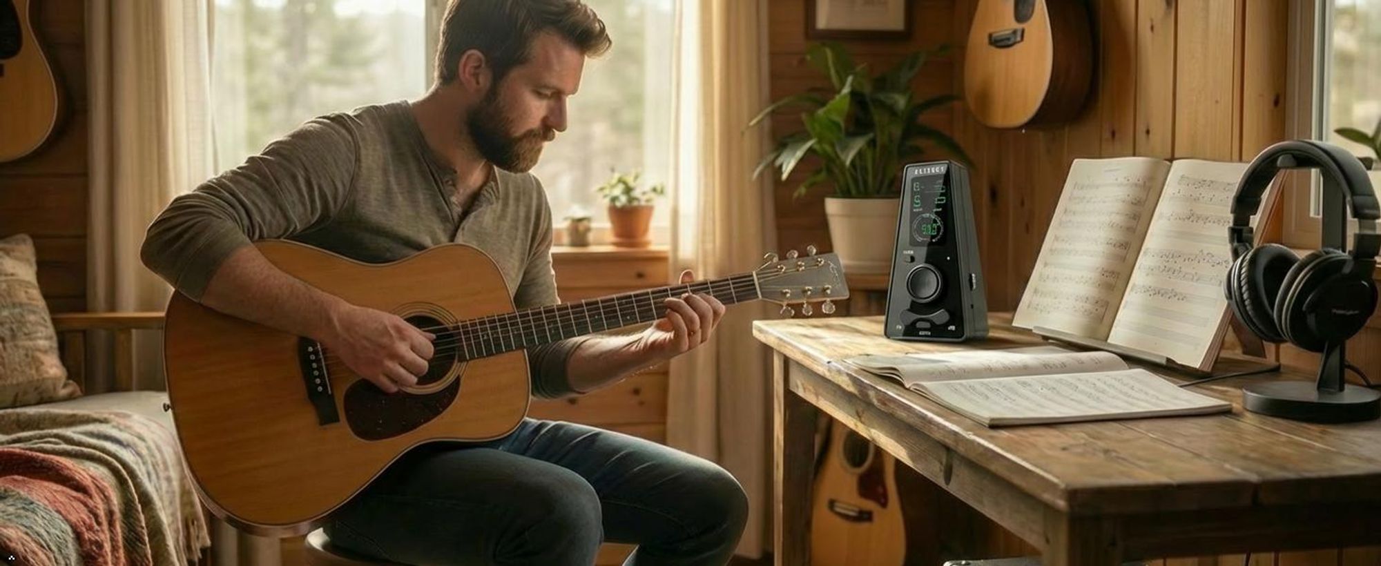 Digitales Metronom, Elektronisches Metronom mit Timer, Lautstärkeregler und Temporegler, Vocal Voice Beats, für Klavier, Geige, Gitarre, Ukulele
