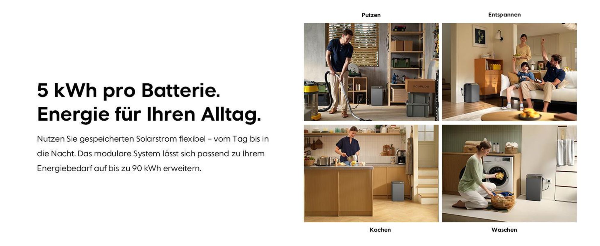 EcoFlow STREAM AC 5000 5 kWh Speicher für Balkonkraftwerk, Plug & Play Solarsystem, 10000 Zyklen, 5000 W Solar, 3000 W AC +SMART METER (0% MwSt)