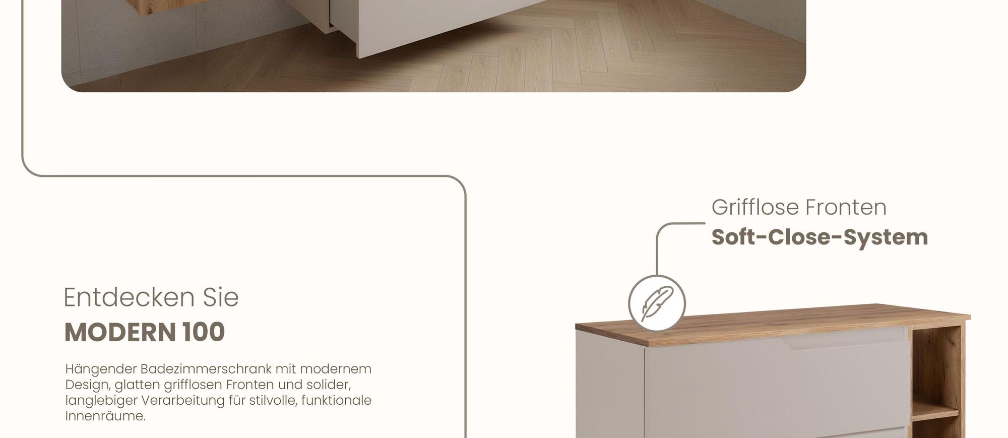 RODAN, Badmöbel, Badschrank, Badezimmermöbel, Badezimmer, MODERN, Waschbeckenunterschrank