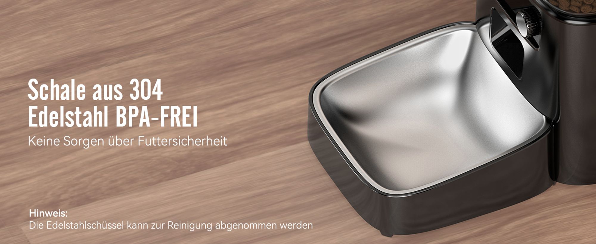 Oneisall - Katzen-Futterspender Futterautomat 3.5L mit App-Steuerung