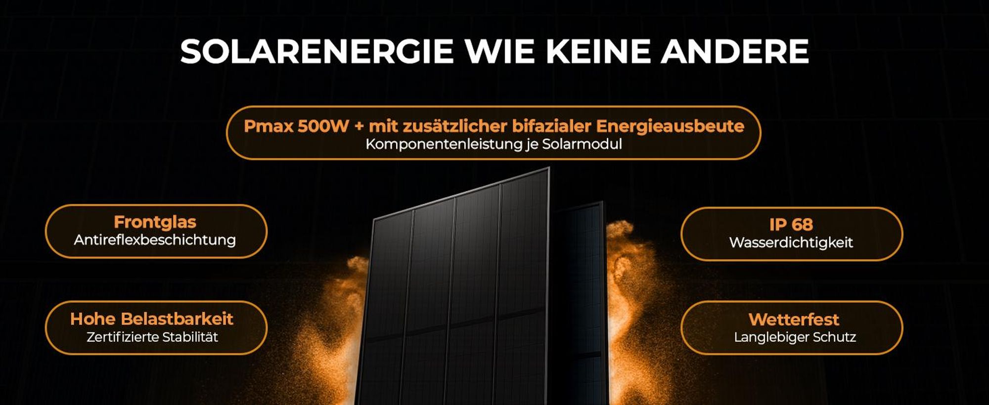 SUNNIVA® 1000W Balkonkraftwerk BIFAZIAL FULLBLACK komplett Steckdose HOYMILES 2x 400 Watt Wechselrichter, Komplettset 2x500W PV Solaranlage Solarmodule