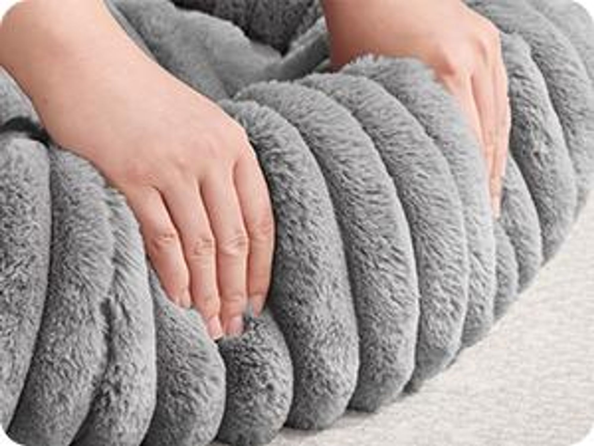 Feandrea Hundebett, mittelgroßes Katzenbett, 60 cm, Hundekörbchen, Hundekissen waschbar