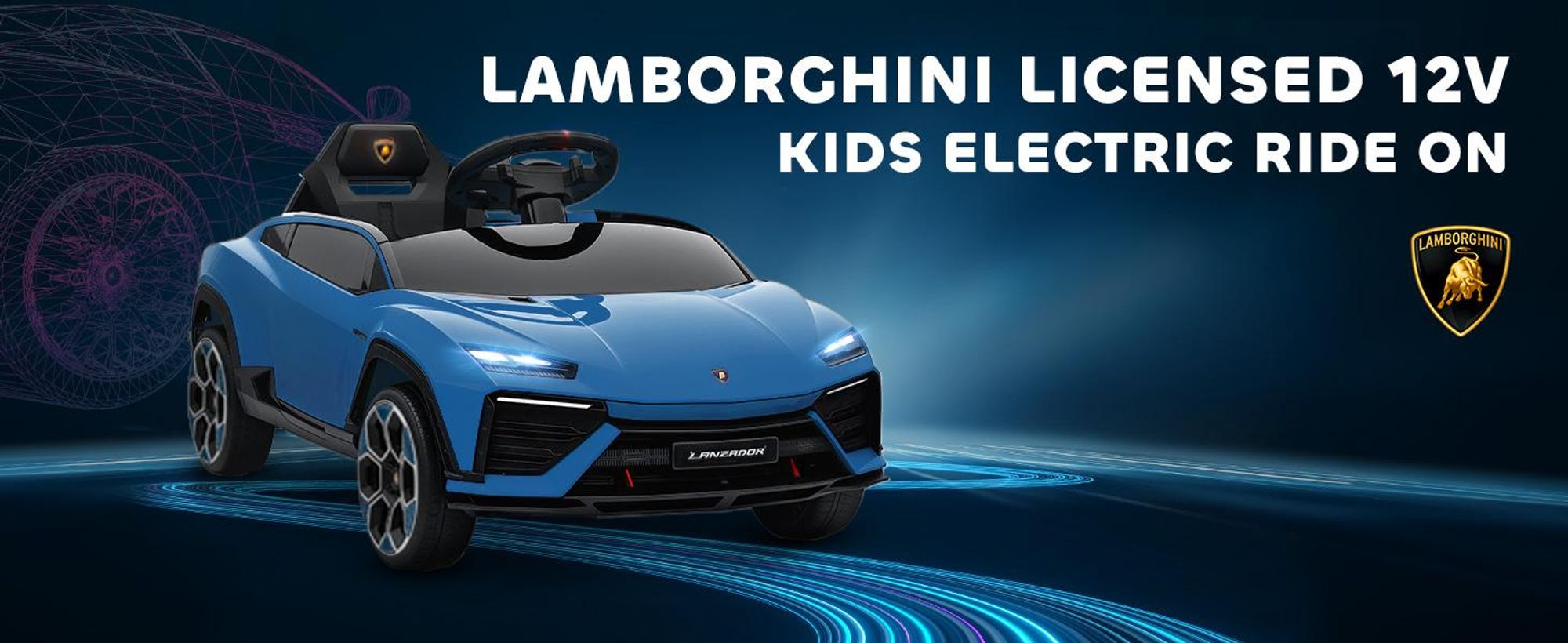 Samochód elektryczny dla dzieci AIYAPLAY 12 V z pilotem 2,4 GHz i dwoma silnikami