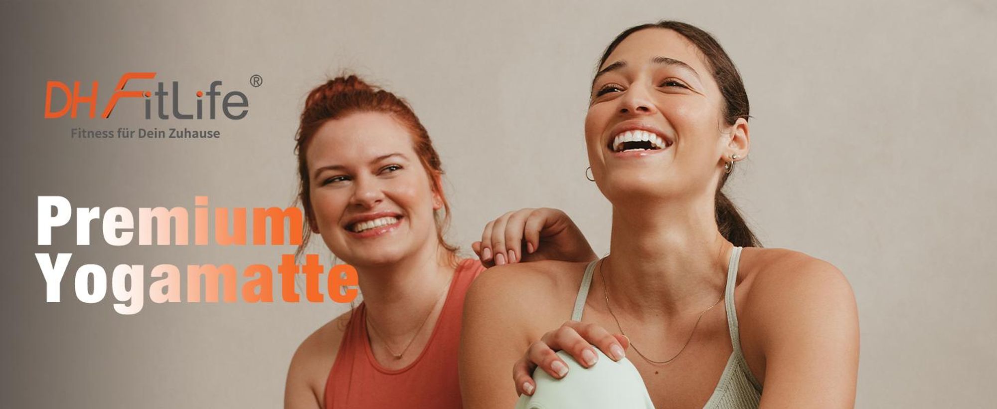 DH FitLife Kork Yogamatte, rutschfest, nachhaltig & schadstofffrei, inkl. Tragegurt, Kork + Naturkautschuk, für Yoga & Pilates