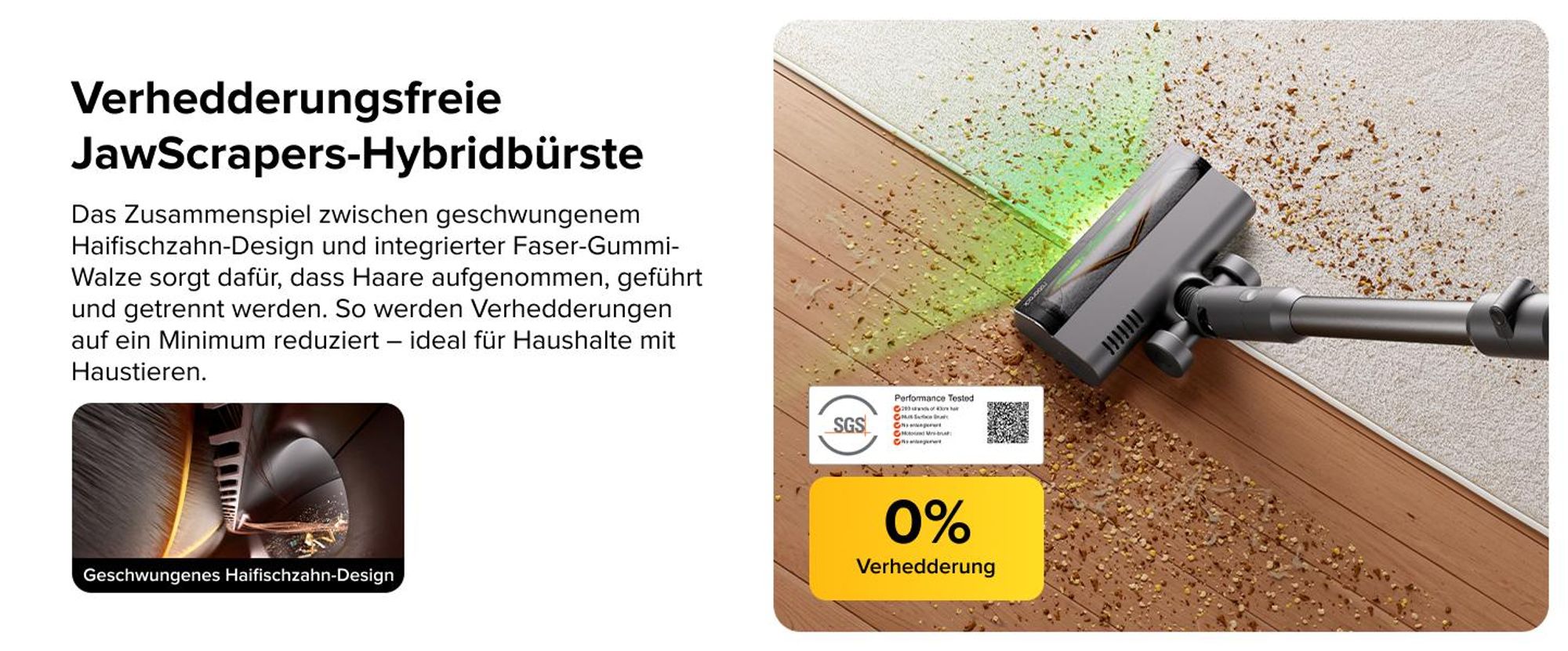 Roborock H60 Ultra Akku Staubsauger, 210AW kraftvolle Saugleistung, 90 Min. Maximale Laufzeit, 90° Flexibler Saugrohr, Staubsauger kabellos