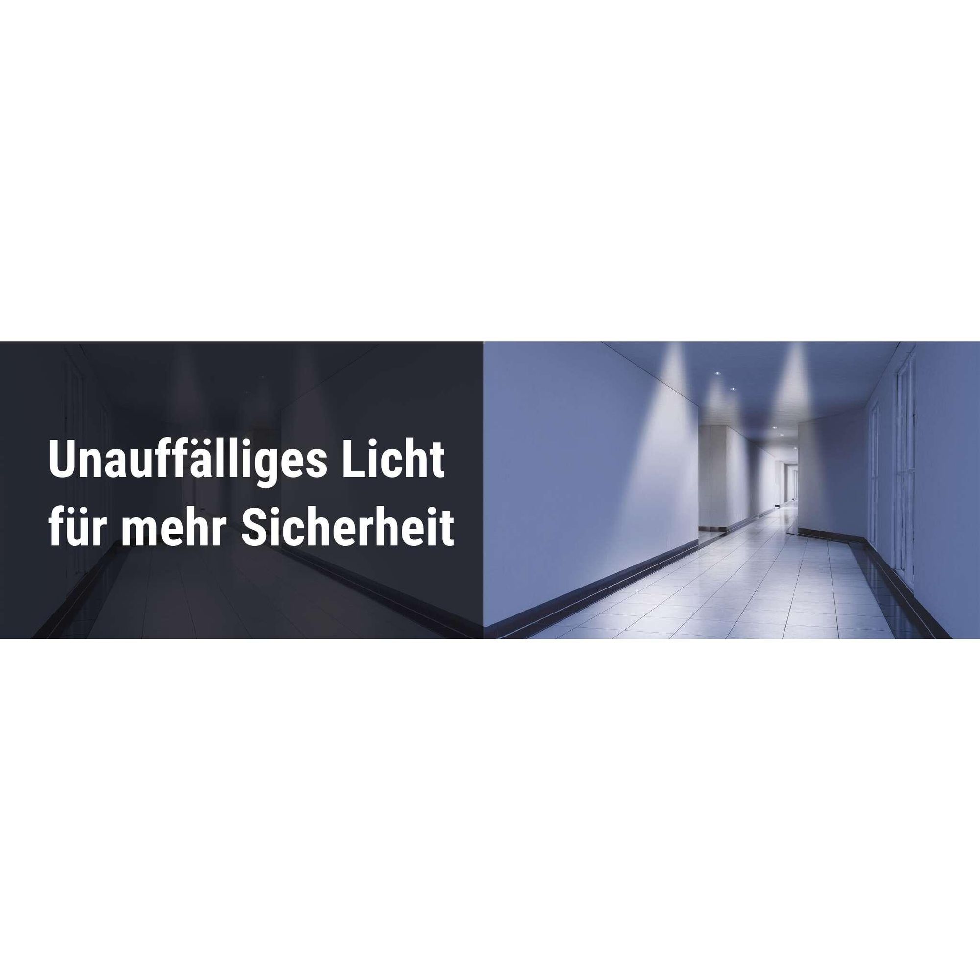 EMOS LED-Sicherheitsleuchte ORSU 1W mit 2 Linsen und Akku, mit Auto-Testfunktion, 3 Std. Notfall-Modus, Einbaumontage, kaltweiß, für Innen, ZN1330