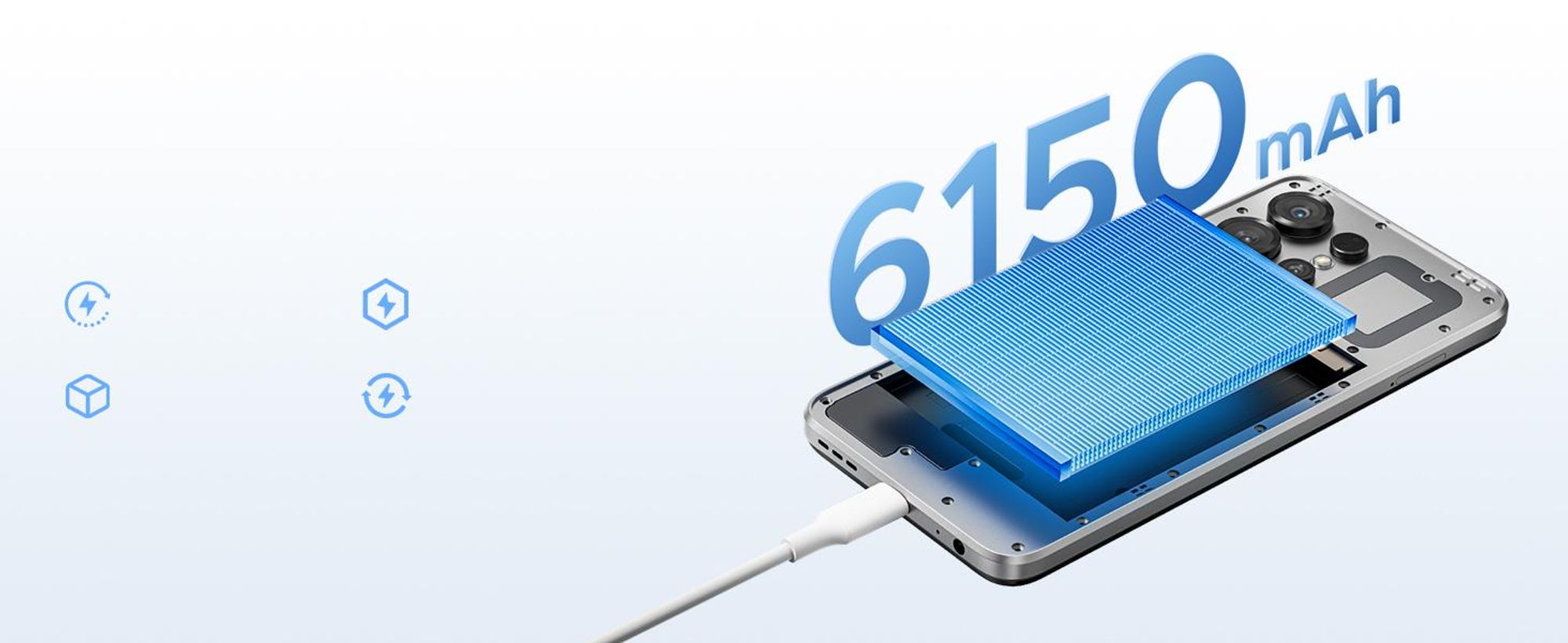 Smartfon DOOGEE Note56X Pro, Android 16, ekran 6,56" 90Hz, bateria 6150mAh, pamięć 32GB+128GB, 4G, aparat 13MP, NFC, czytnik linii papilarnych, OTG, bez umowy