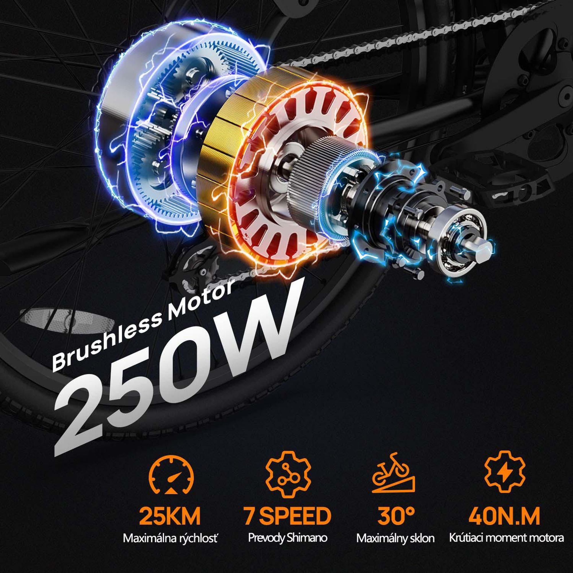 Elektrický bicykel URLIFE E26 - Motor 250W Batéria 48V10.4Ah 26-palcové pneumatiky Kotúčové brzdy - Čierny
