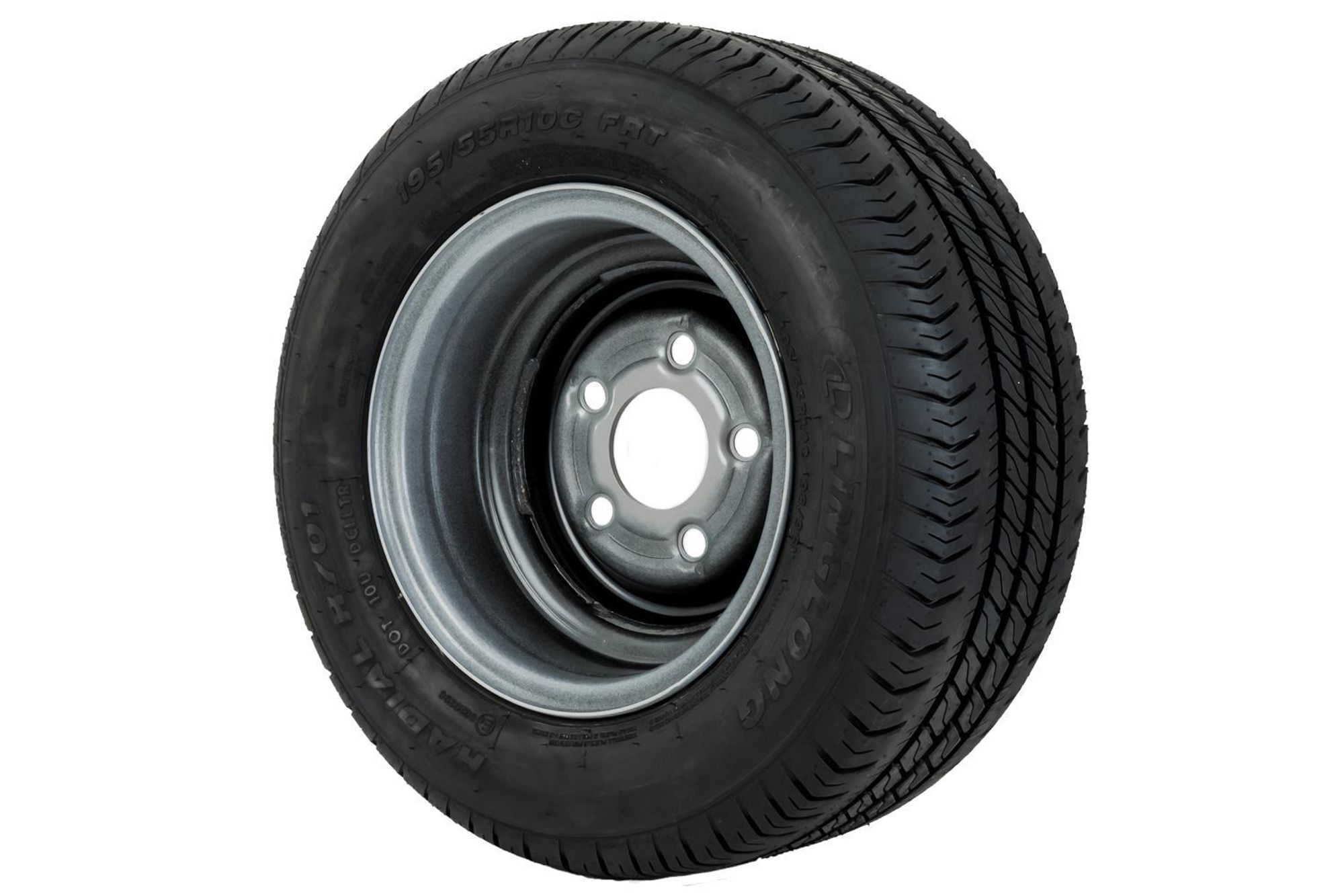 UNITRAILER Anhänger Komplettrad 195/55 R10C für schwere PKW-Anhänger