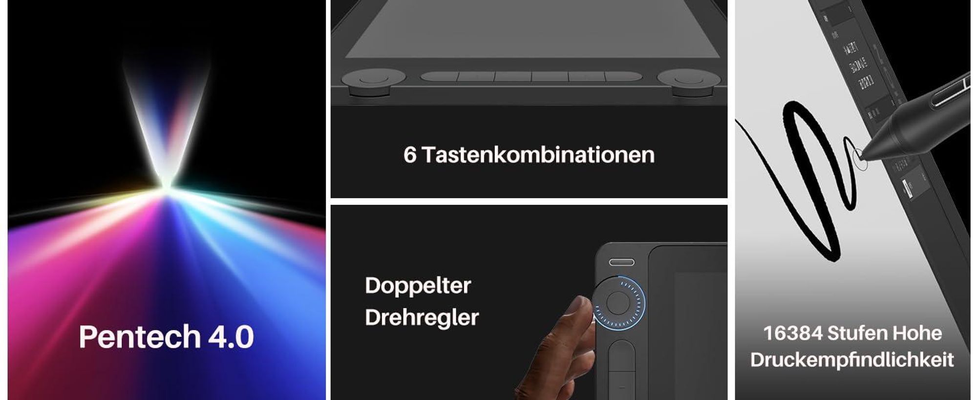 Huion Kamvas 16 NEW Gen.3 Grafiktablett