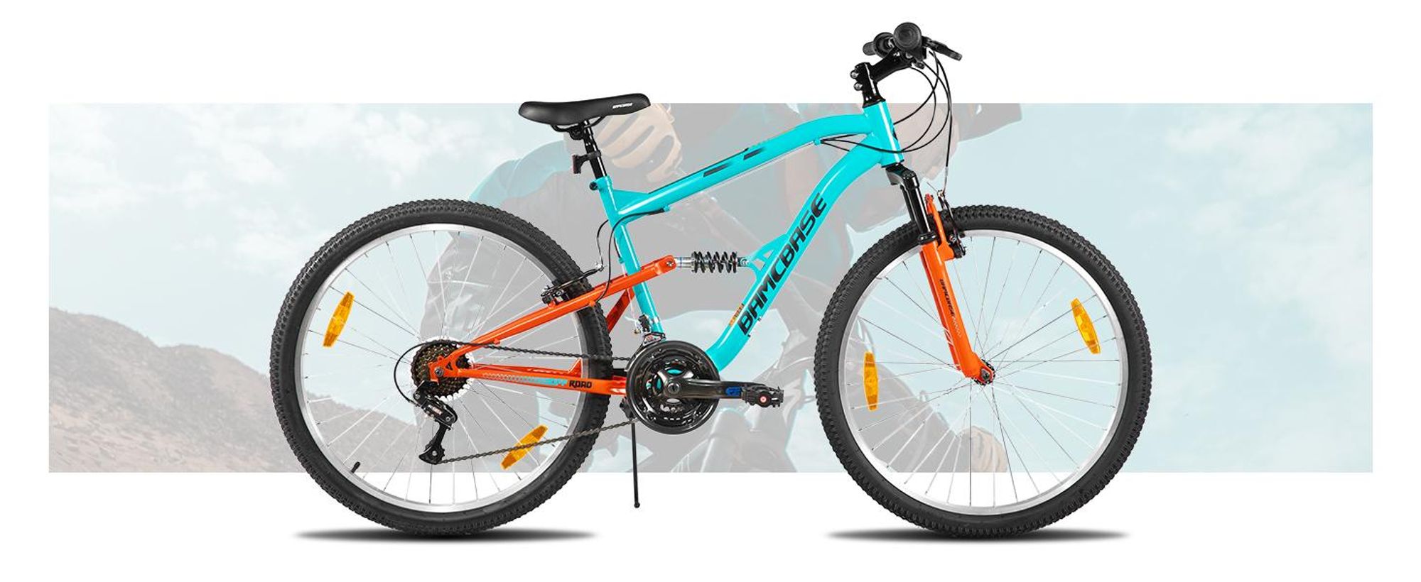 Hiland 26 Zoll Vollfederung Herren Damen Mountainbike, 18 Speed MTB Fahrrad, Mountainbike für Männer Frauen Jugendliche, Blau