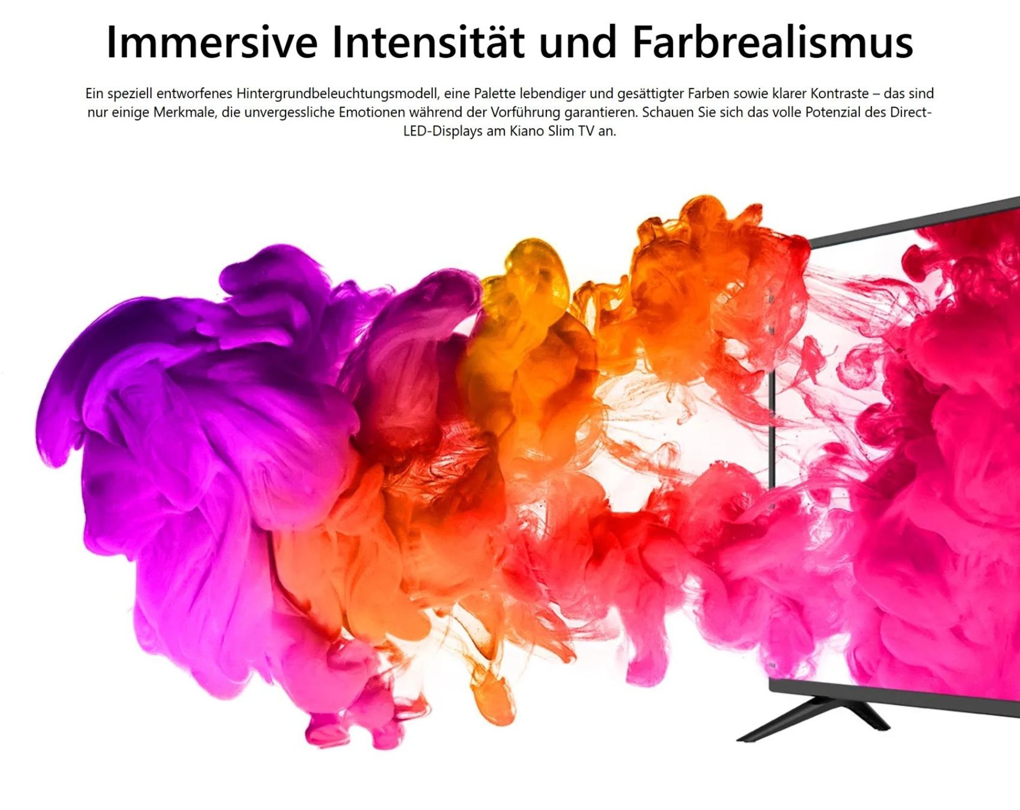 Kiano Slim TV Travel Fernseher 24" Zoll | LED HD TV - Matrix | Auto-Ladegerät | HDMI USB | Dolby Audio | Triple Tuner DVB-T2 | Schwarz