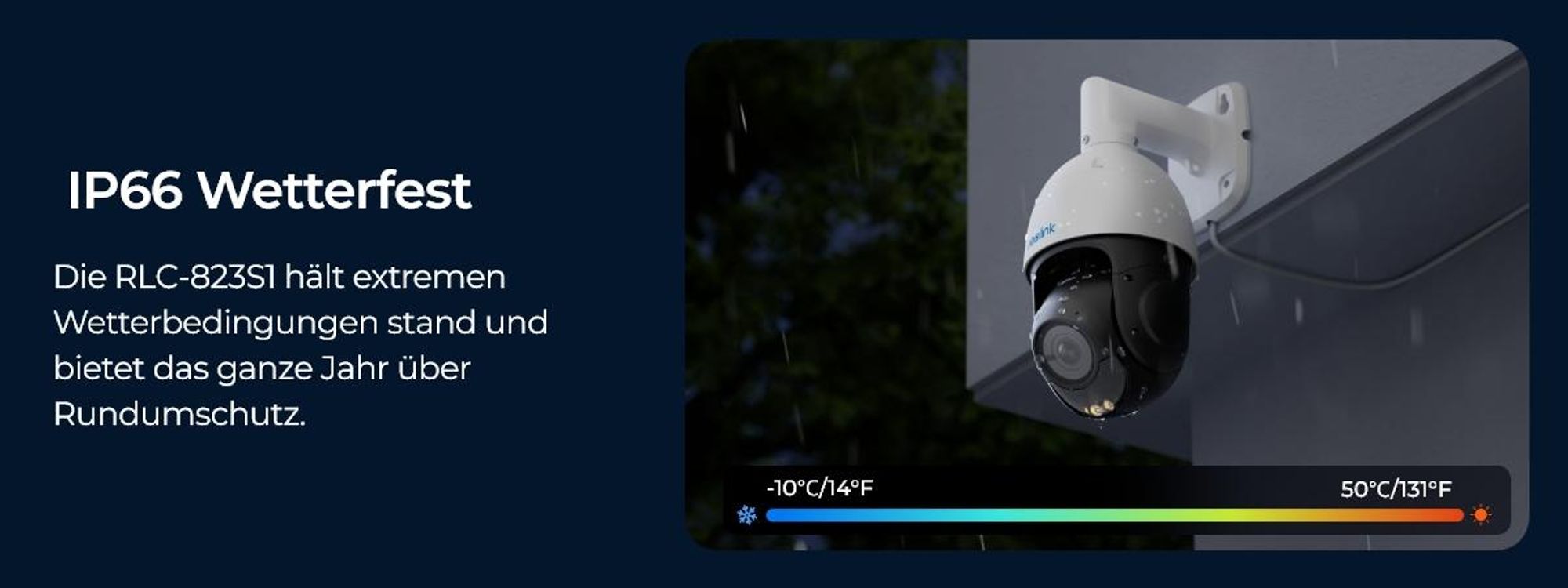 Reolink RLC-823S1, 4K 8MP PoE Überwachungskamera, 360° Abdeckung, 5X optischem Zoom, Auto-Tracking, Farbnachtsicht, Personen-/Fahrzeug-/Tiererkennung