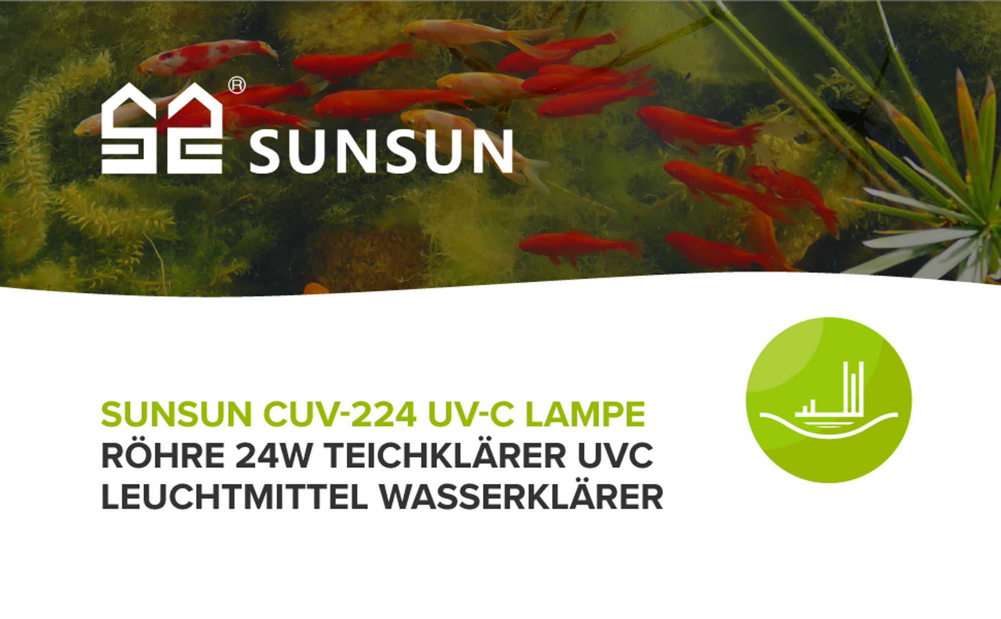 SunSun Schlauchstufentülle Für CUV-236 Teichklärer | Ersatzteil Teichfilter | UV Klärer Zubehör