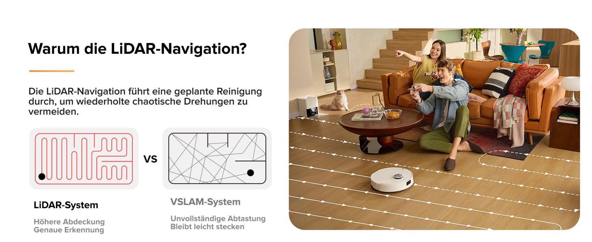 Roborock Q10 S5+ Staubsauger Roboter, 10.000 Pa(Upgrade von S8 Plus), Dual Anti-Tangle System, Auto Lifting Mopping, Ideal für Tierhaare (Weiß)