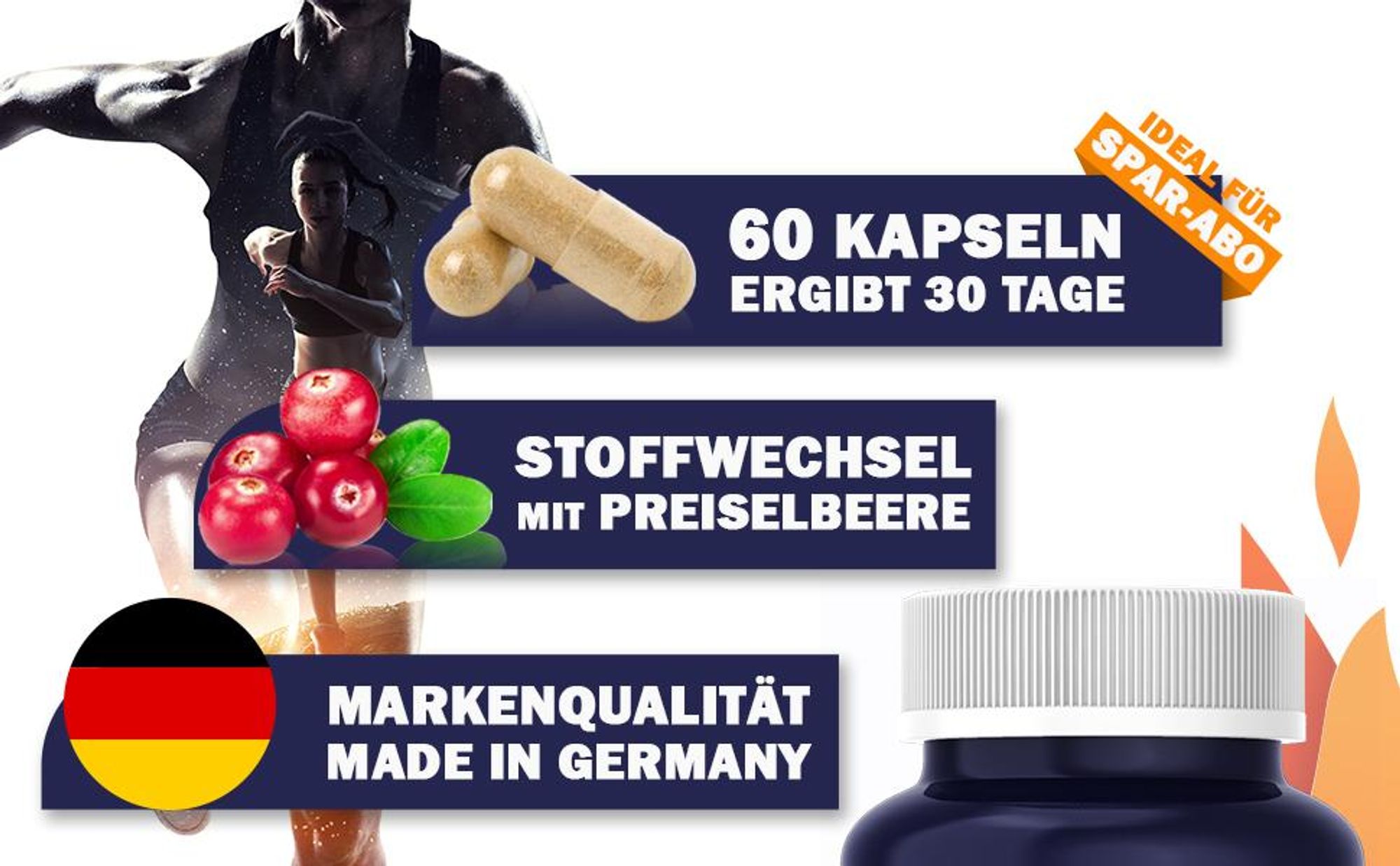 Enolenia® Keto Night Burn | Stoffwechsel & Fеttverbrennung - Garcinia Cambogia, L-Carnitin, Melatonin, Ashwagandha, Cholin – Body Workout