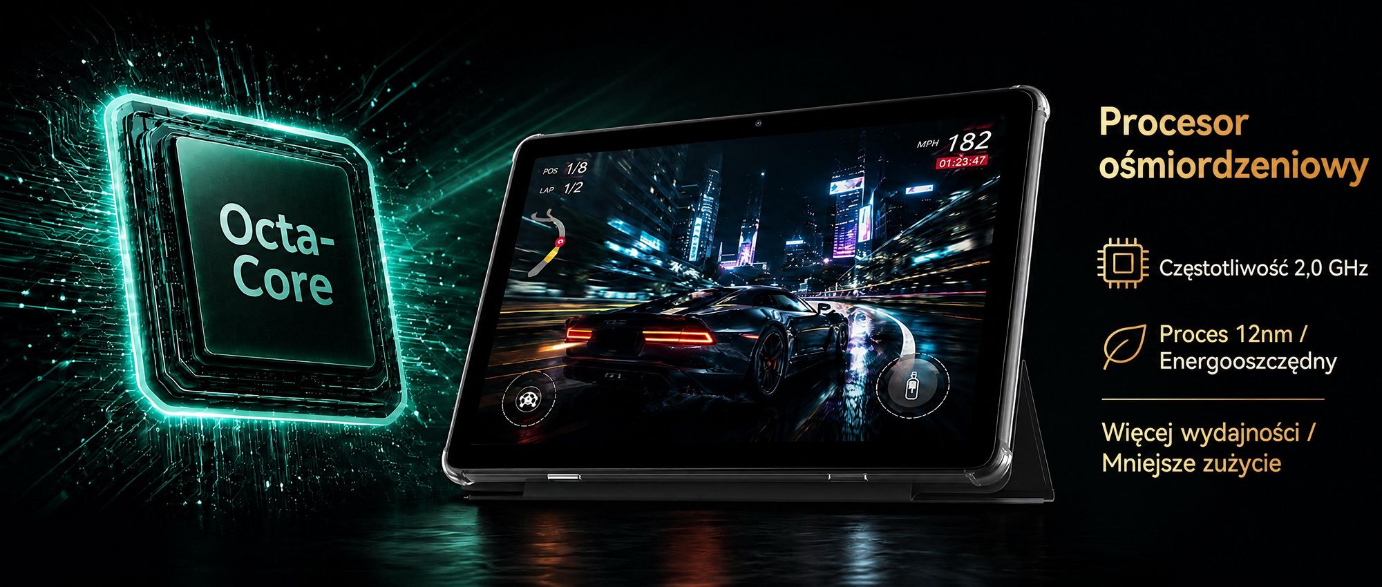 BESTTAB T20 10.1'' Android 16 Set Tablet, 24GB (8+16GB z możliwością rozszerzenia) RAM+256GB ROM (2TB TF), z pokrowcem/piórem/myszą/klawiaturą, Widevine L1, 5G WiFi