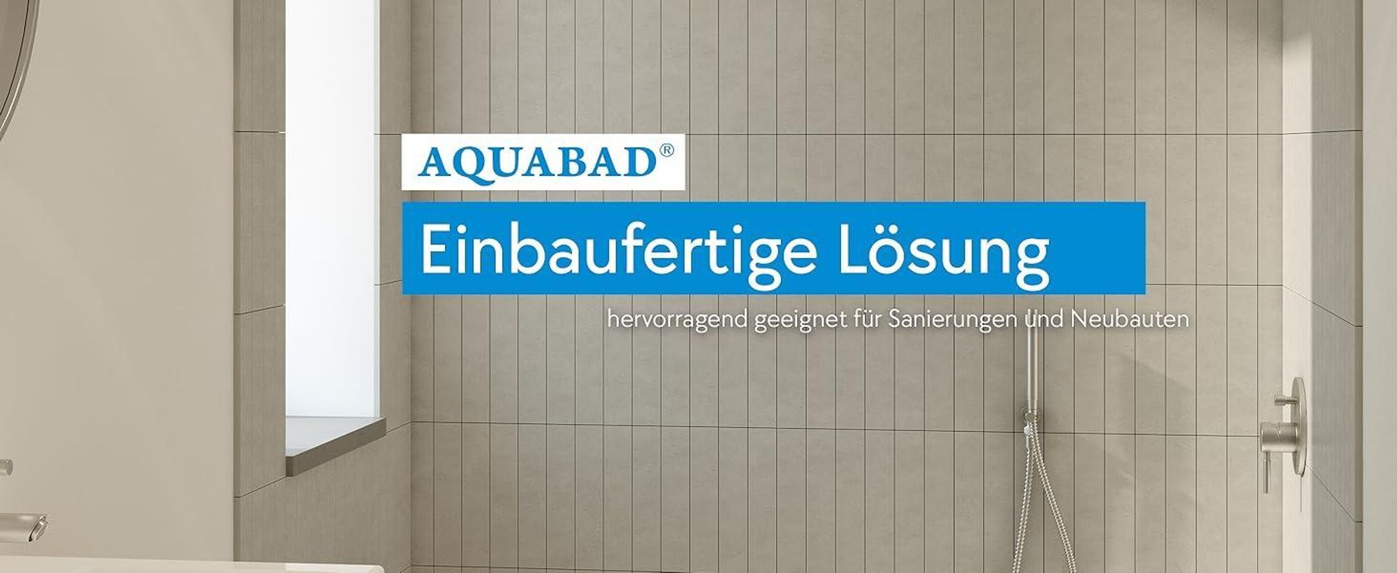 AQUABAD® Duschwanne Komplettset NORMA Maße: 90x100cm rechteckig 5x Standfüße + Viega Domoplex Ablaufgarnitur