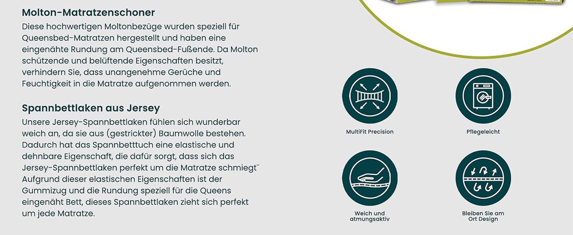 Wohnmobil in der Natur mit Spannbettlaken.