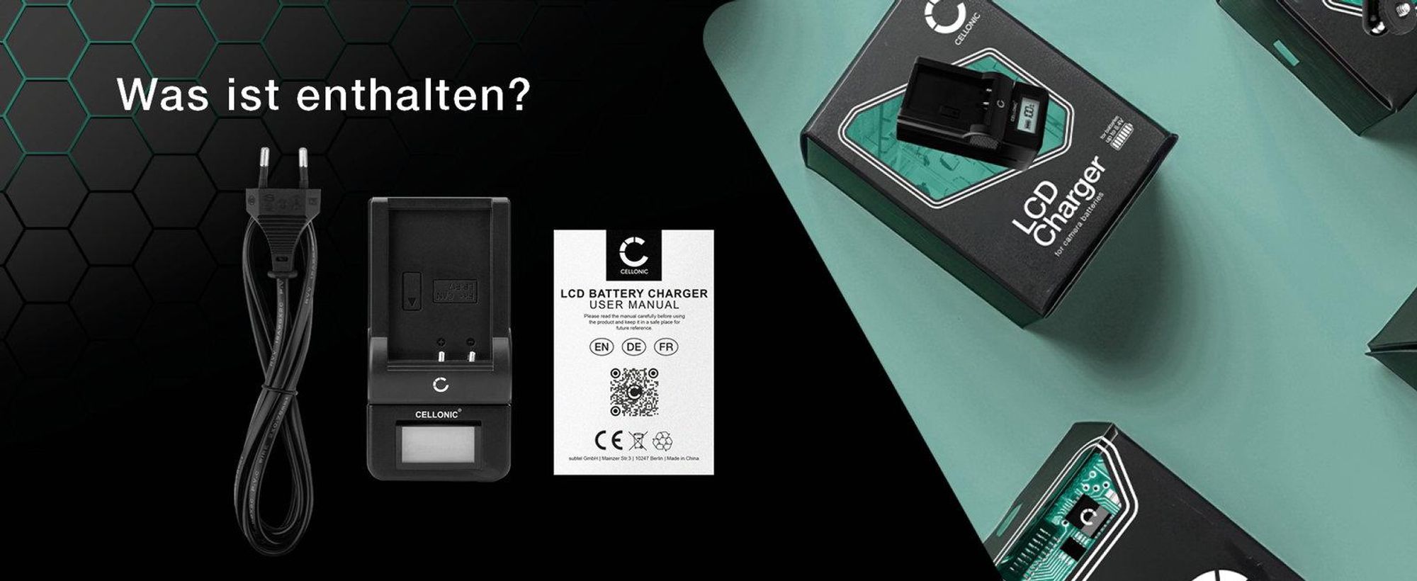 CELLONIC CB-2LSE CBC-NB1 Ladegerät für NB-1LH kompatibel mit Canon Digital IXUS 400 PowerShot S100 Digital ELPH S500 S410 S330 S320 IXUS V3 V2 Ladestation mit Display, Ladekabel, Akkuladegerät Charger, Auflader