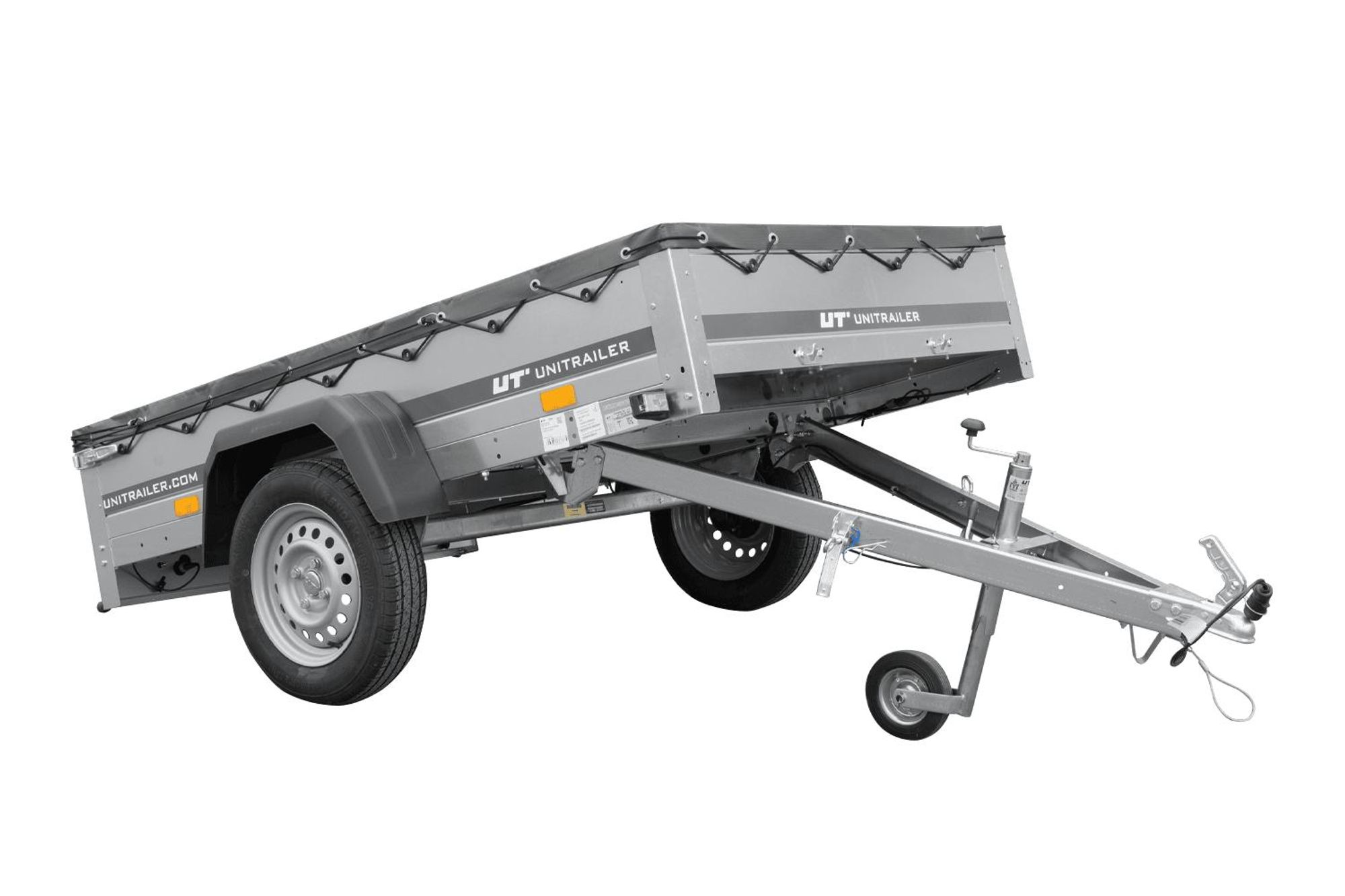 Anhänger mit Plane 750 kg GARDEN TRAILER 201 KIPP [mit Flachplane und Stützrad]