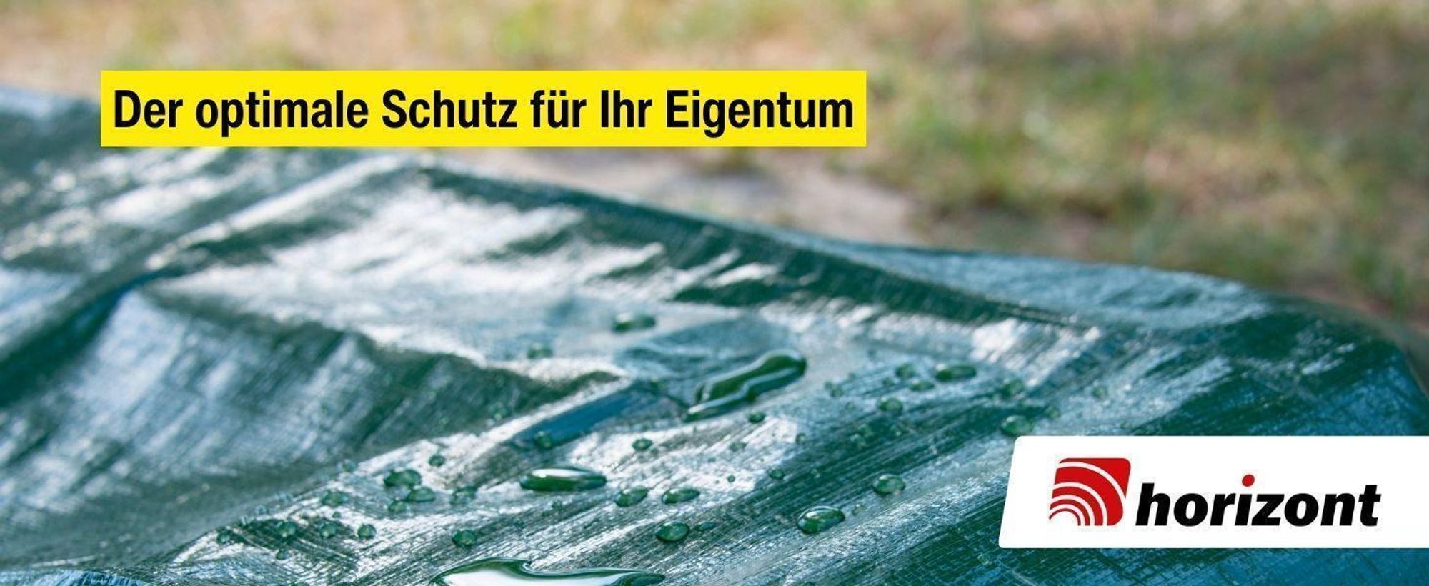 horizont Universal Abdeckplane | 3x6 m | 140 g/m² – wasserdicht, UV-stabilisiert, mit Ösen, für Außenbereich