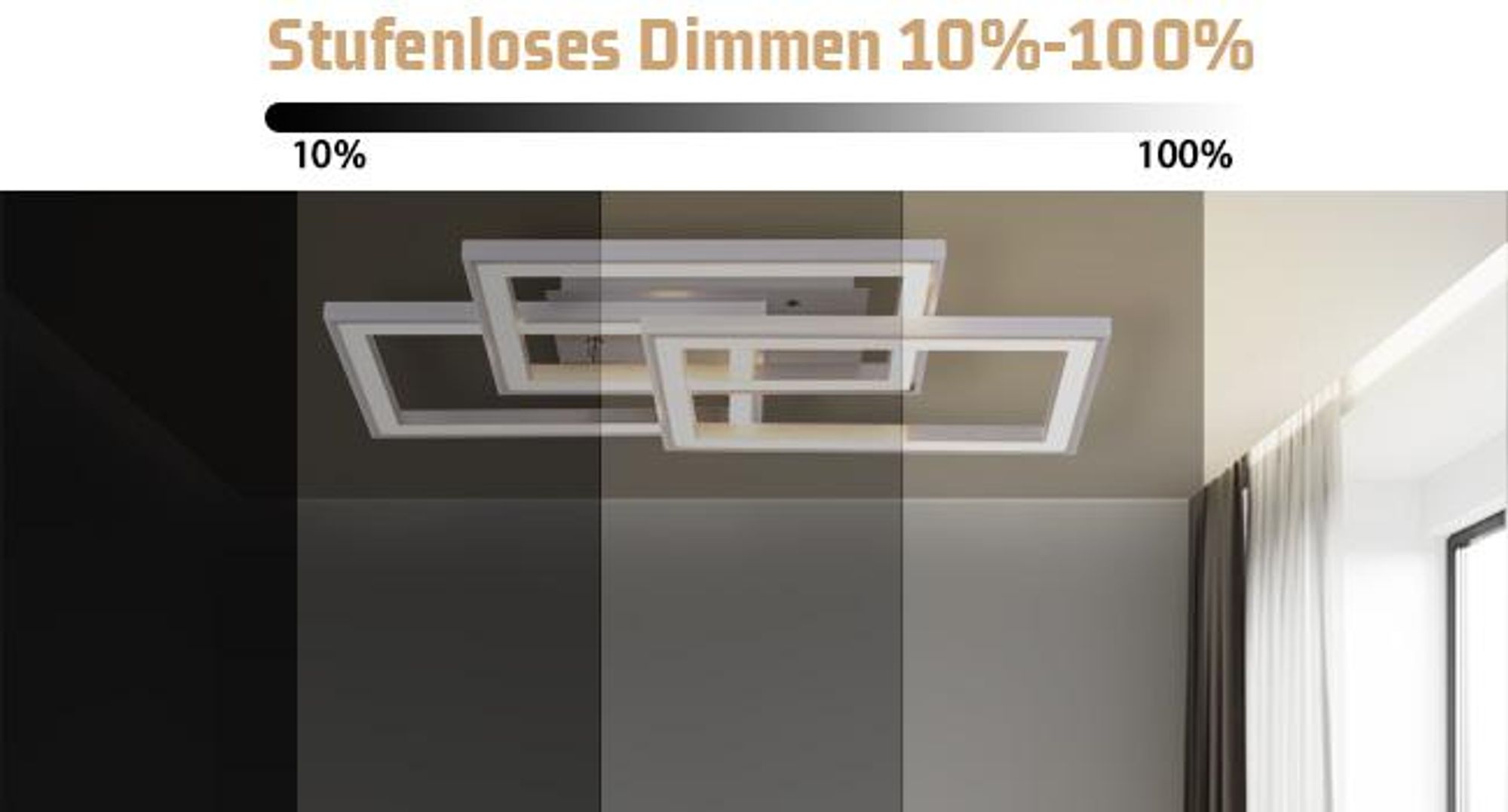 ZMH LED Deckenleuchte Weiß Deckenlampe lampe Dimmbar mit Fernbedienung RGB Farbwechsel 45W für Schlafzimmer Wohnzimmer Küche Flur