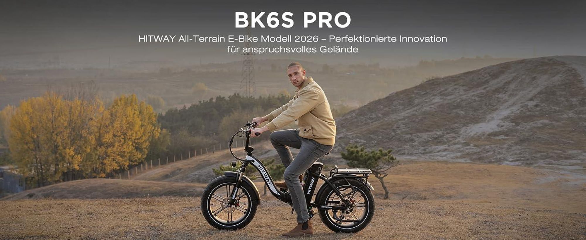 HITWAY BK6SPRO E Bike,Elektrofahrrad Faltbares,All-Terrain E-Bike mit 20 *4,0 Zoll Fat Reifen,48V 18Ah Akku,250W Motor 25 km/h 7-Gang, 60-140 km