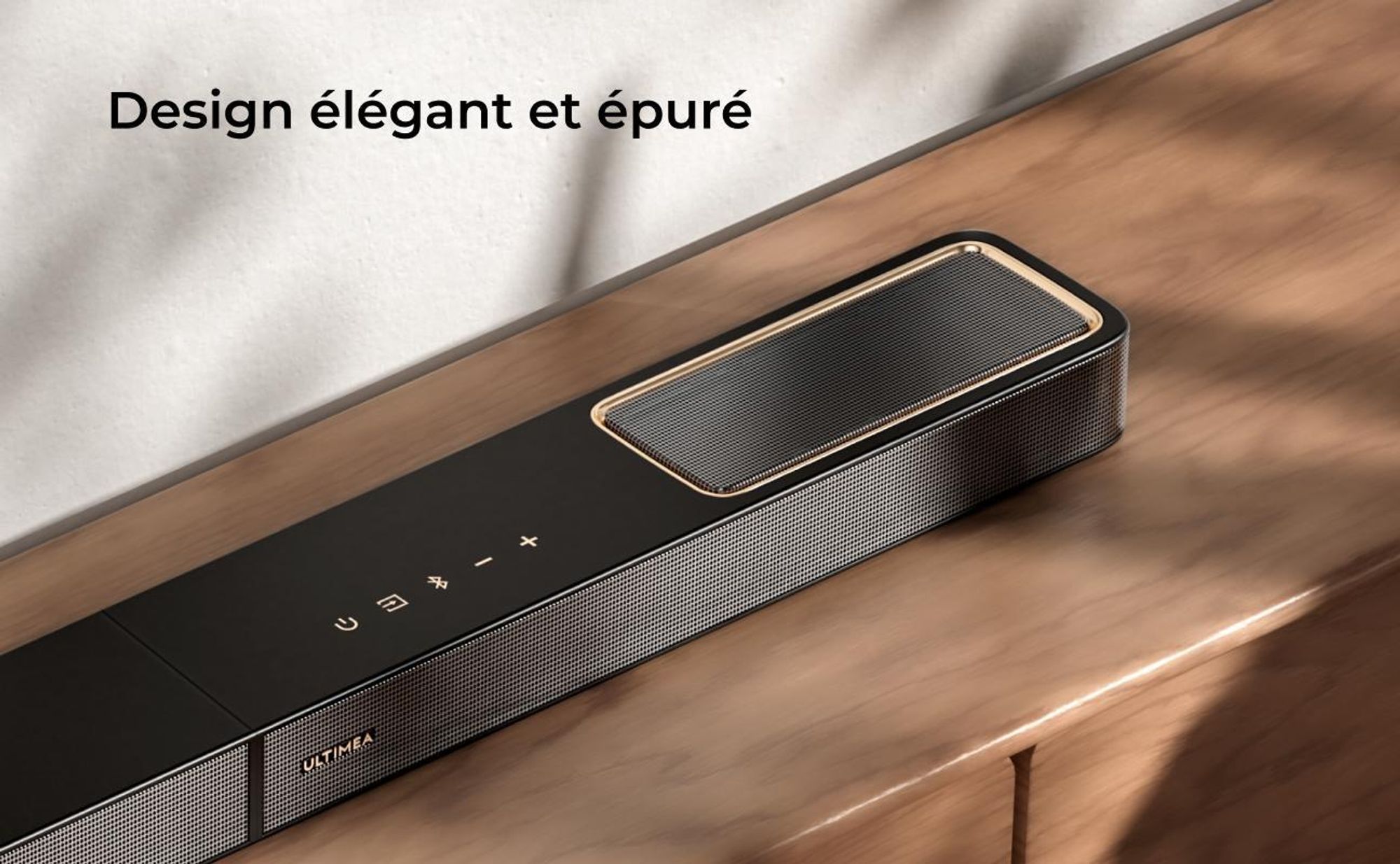 ULTIMEA Barre de son 3.1.2 canaux avec Dolby Atmos, système surround pour téléviseur avec subwoofer 6,5 pouces, Bluetooth 5.4, HDMI eARC, 360W