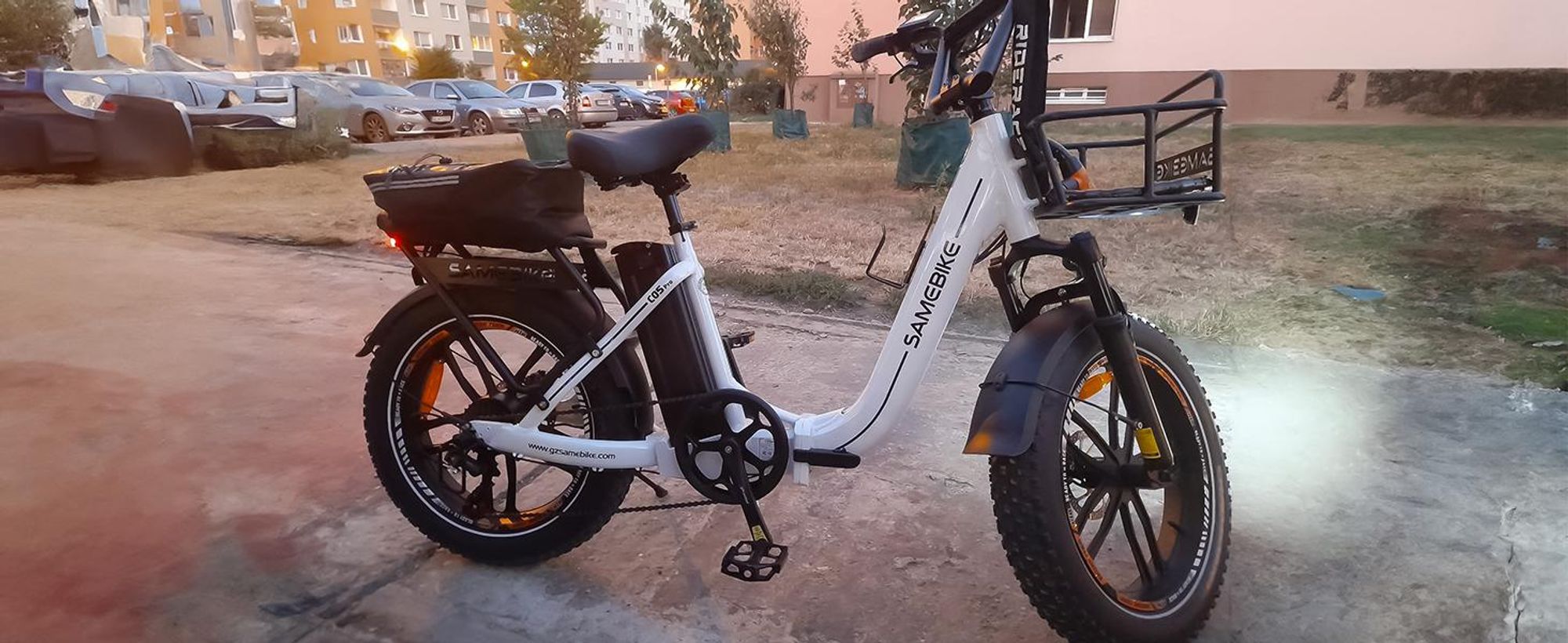 20*4.0Zoll LCD Fat Faltbar E- Bike E-Mountainbike Elektrofahrrad 13Ah 100Km SHIMANO 7 25km/h E Klapprad mit Korb, E-Bike Klappräder für Herren Damen