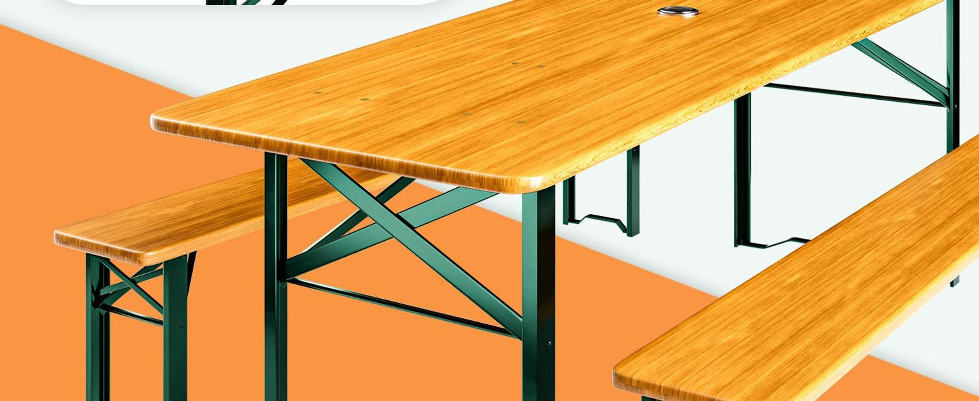 CASARIA Bierzeltgarnitur 170cm Klappbar