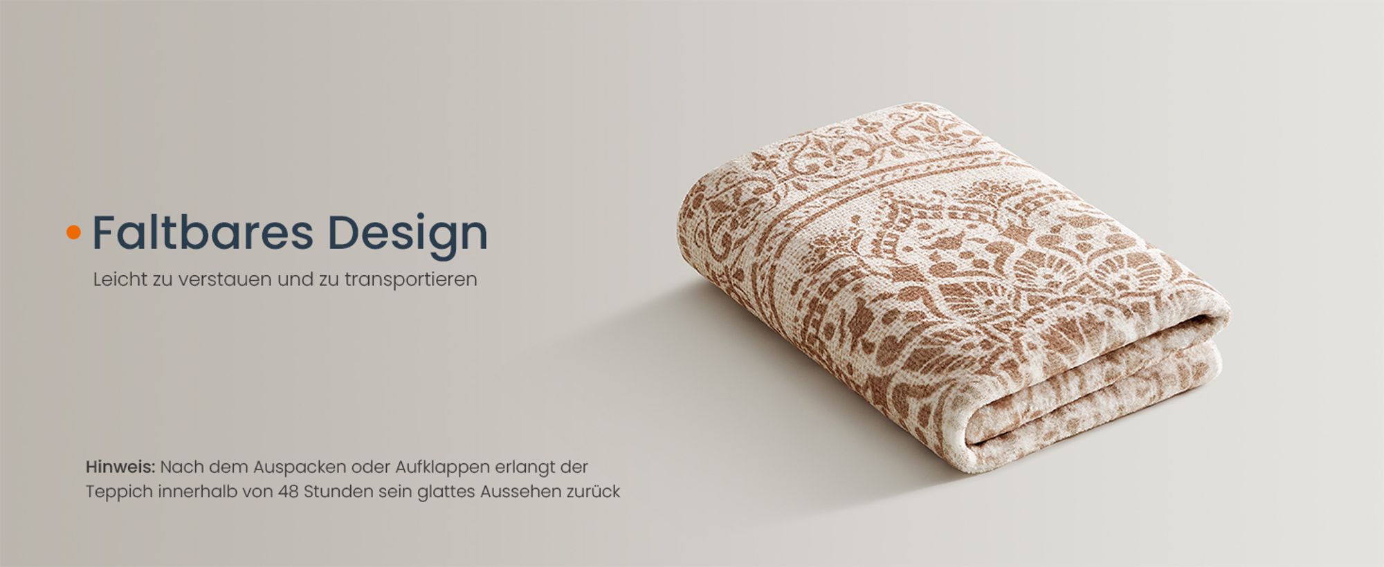 SONGMICS HOME Teppich rund, 120 cm d, Wohnzimmerteppich, rutschfester Teppich, flauschig, Dekoration, für Wohnzimmer, Schlafzimmer, maschinenwaschbar
