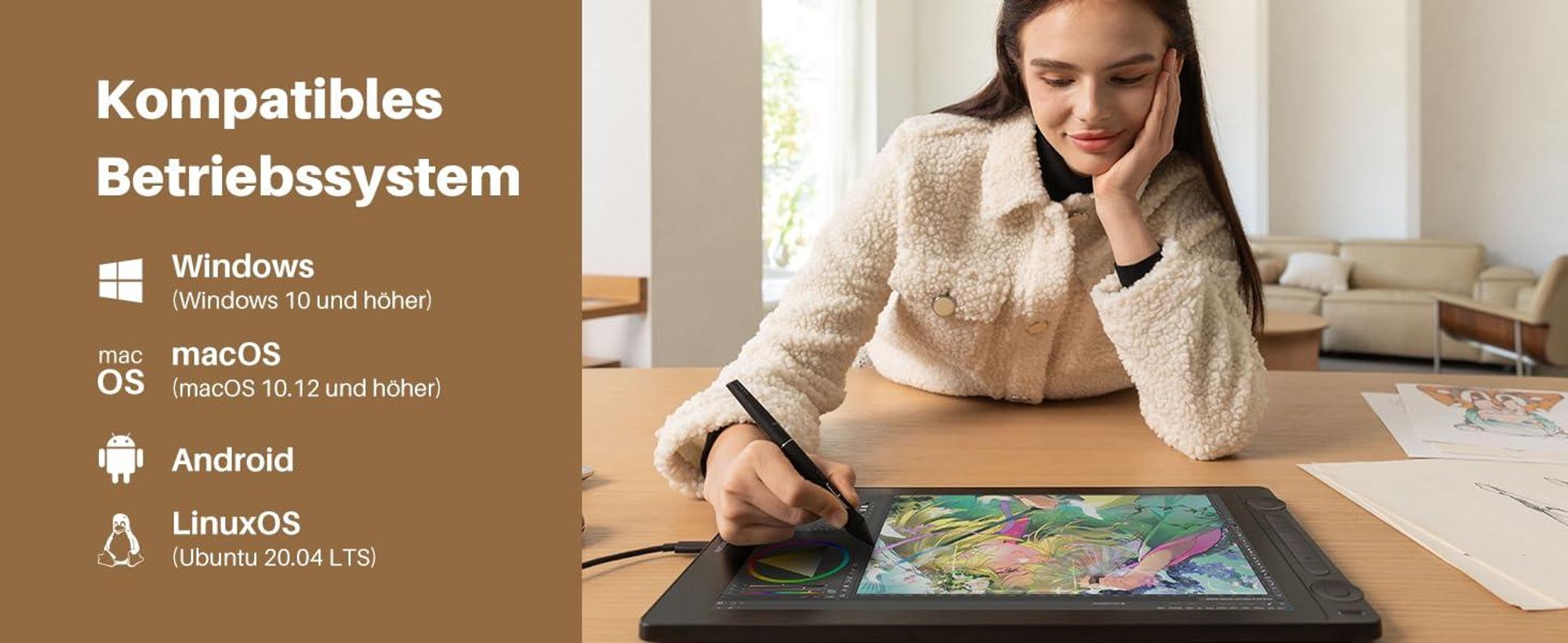 Huion Kamvas 16 NEW Gen.3 Grafiktablett